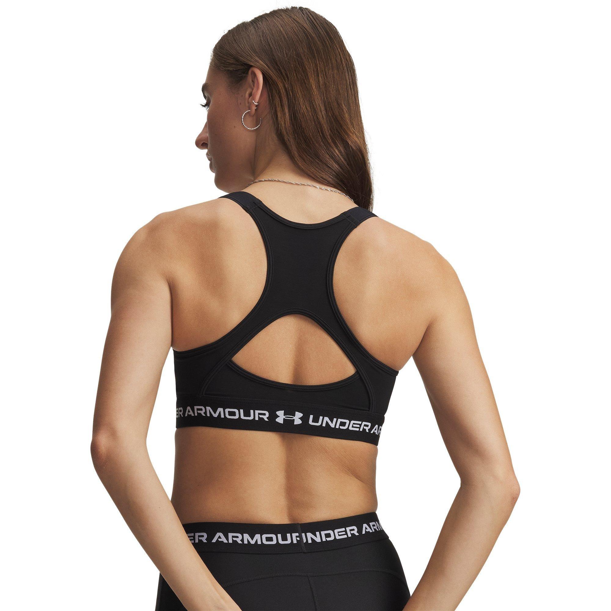 Black/White - Under Armour - Women's HeatGear High Impact Sports Bra - 4