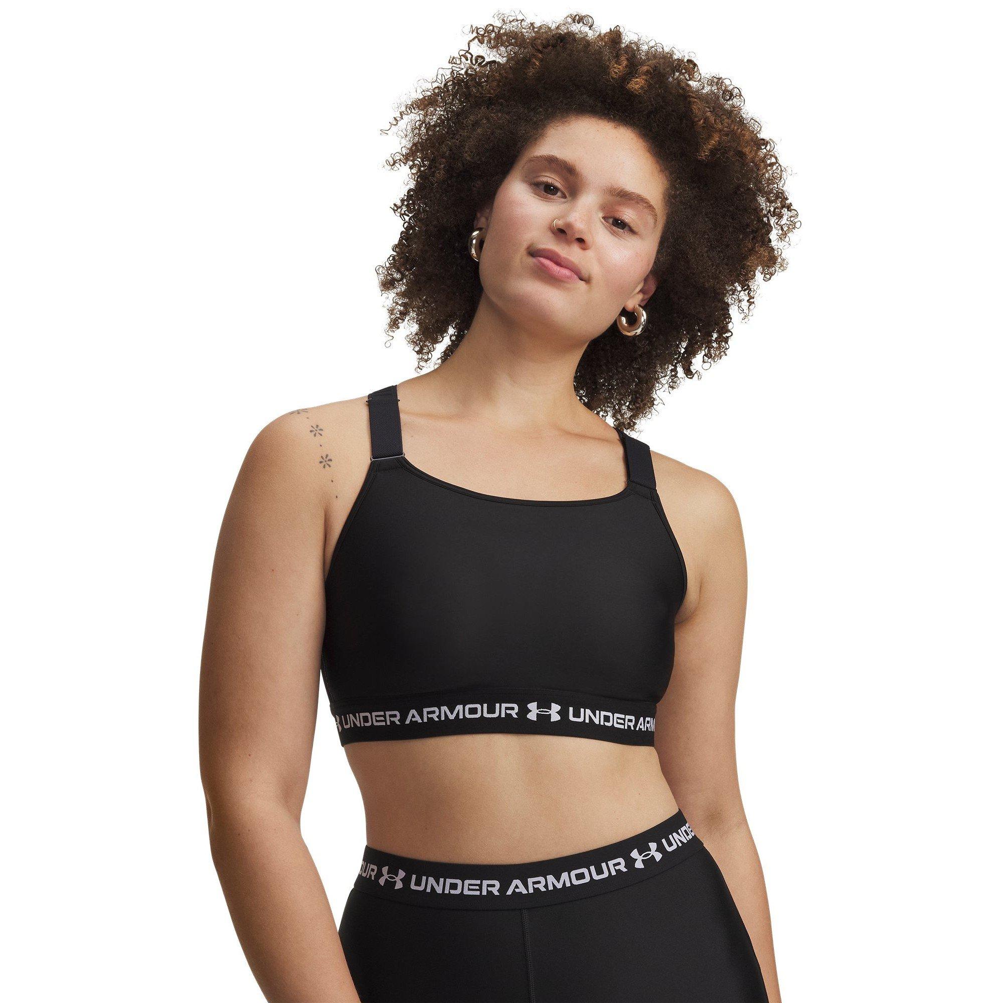 Black/White - Under Armour - Women's HeatGear High Impact Sports Bra - 7