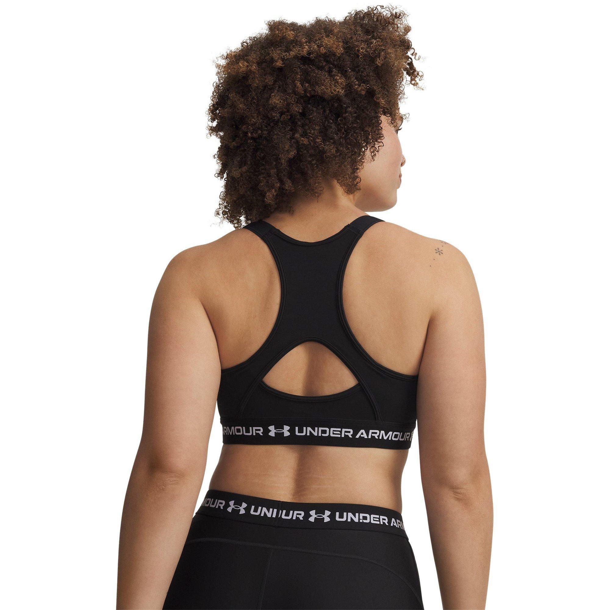 Black/White - Under Armour - Women's HeatGear High Impact Sports Bra - 8