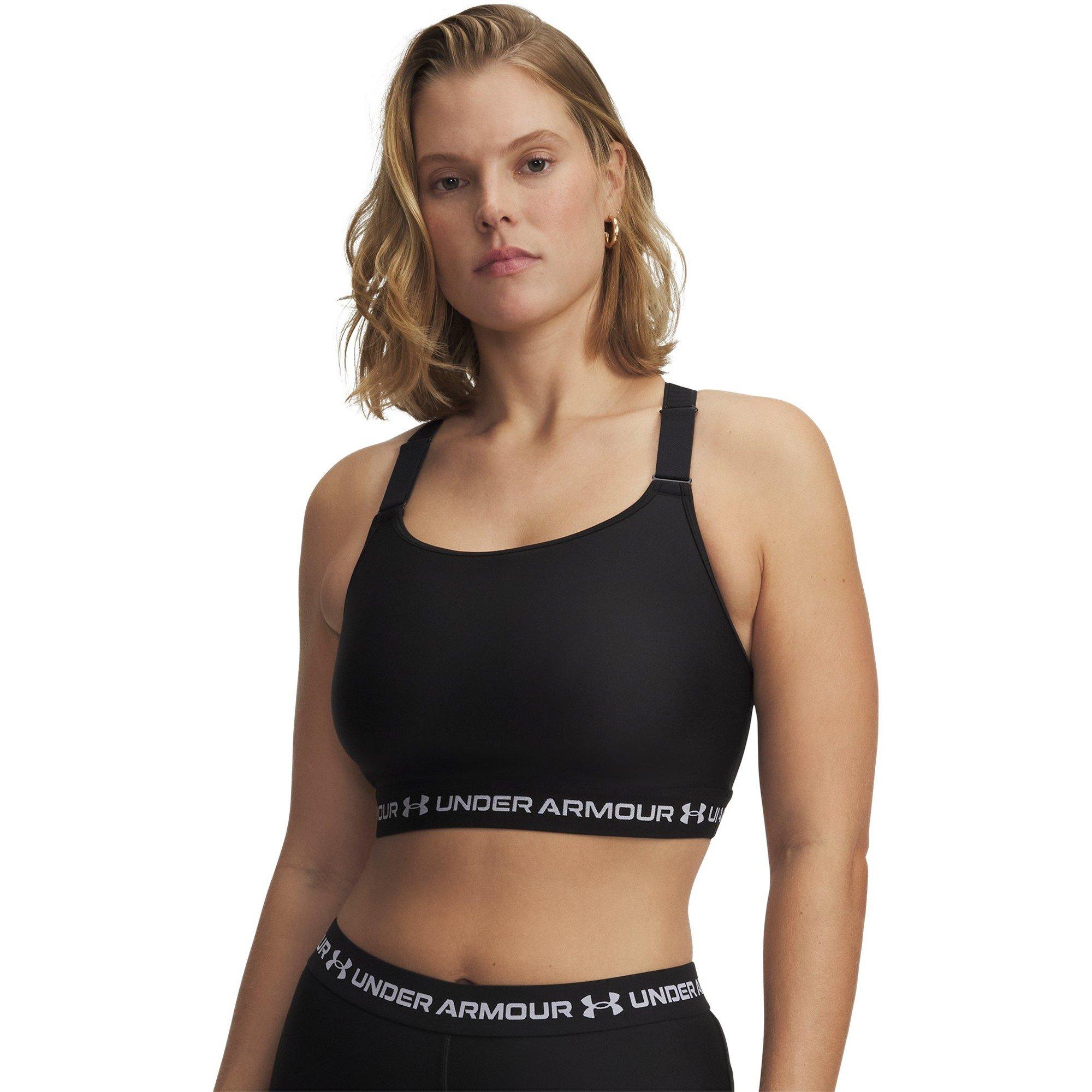 Black/White - Under Armour - Women's HeatGear High Impact Sports Bra - 9