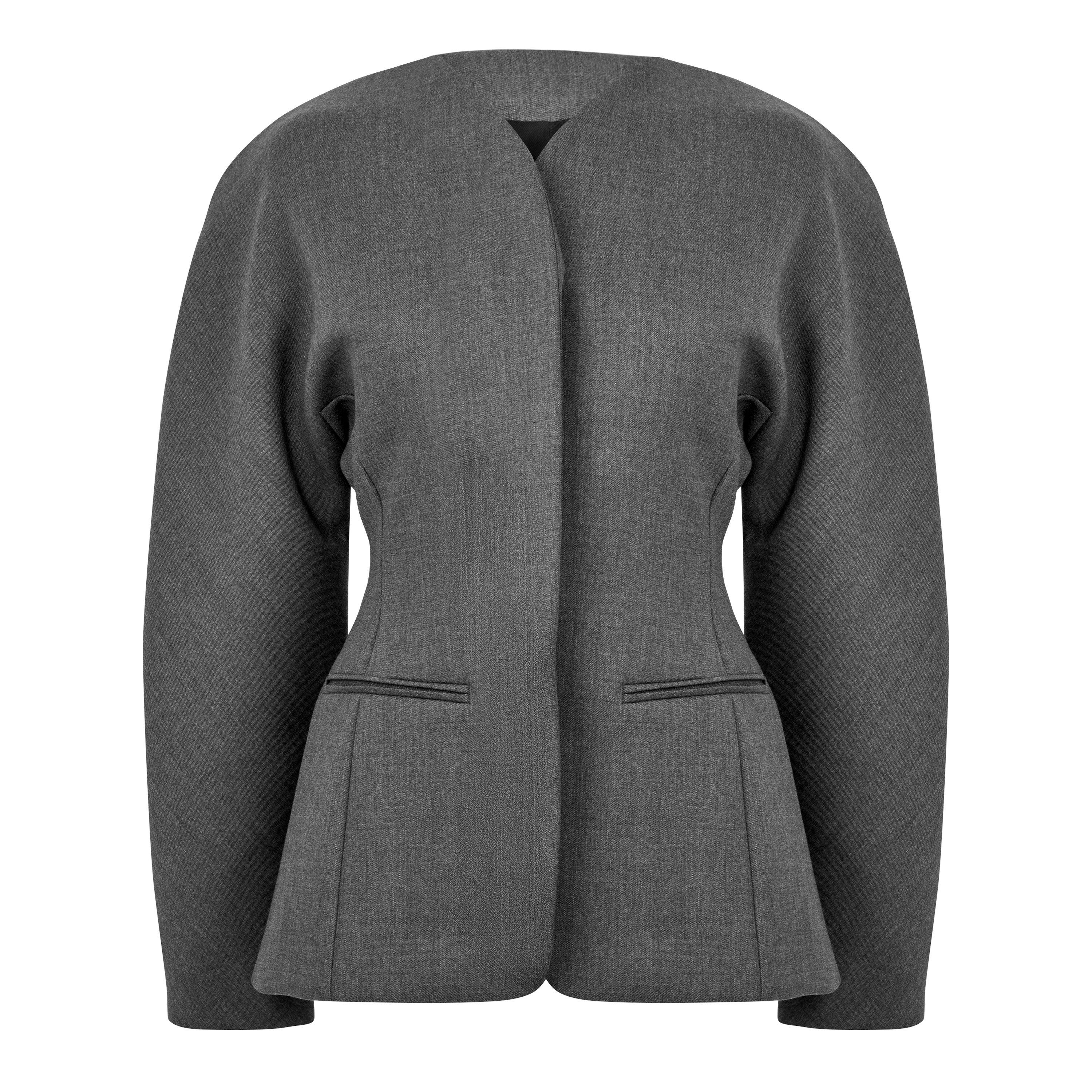 Dark Grey - Jacquemus - Women's La Veste Ovalo Cardigan - 1