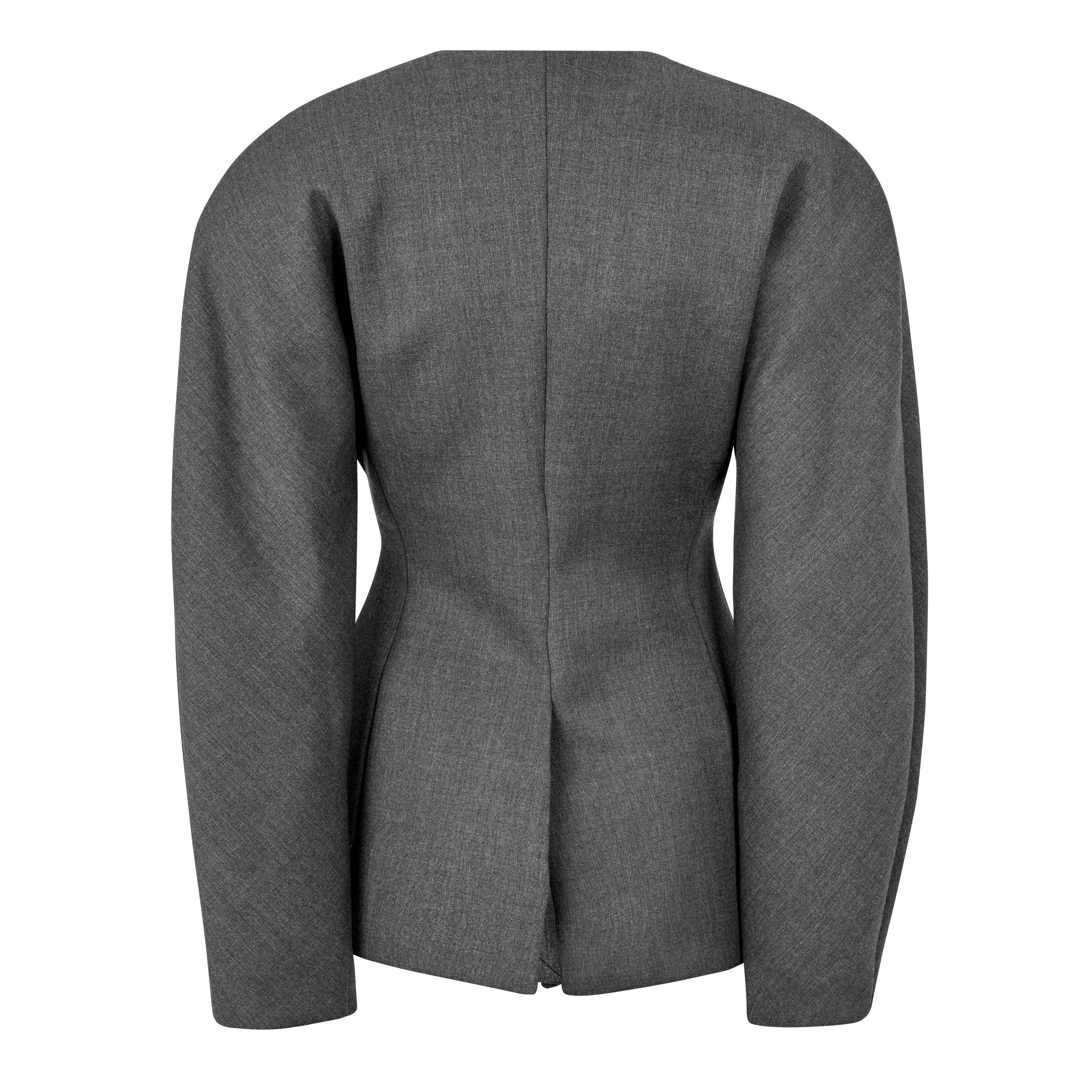 Dark Grey - Jacquemus - Women's La Veste Ovalo Cardigan - 2
