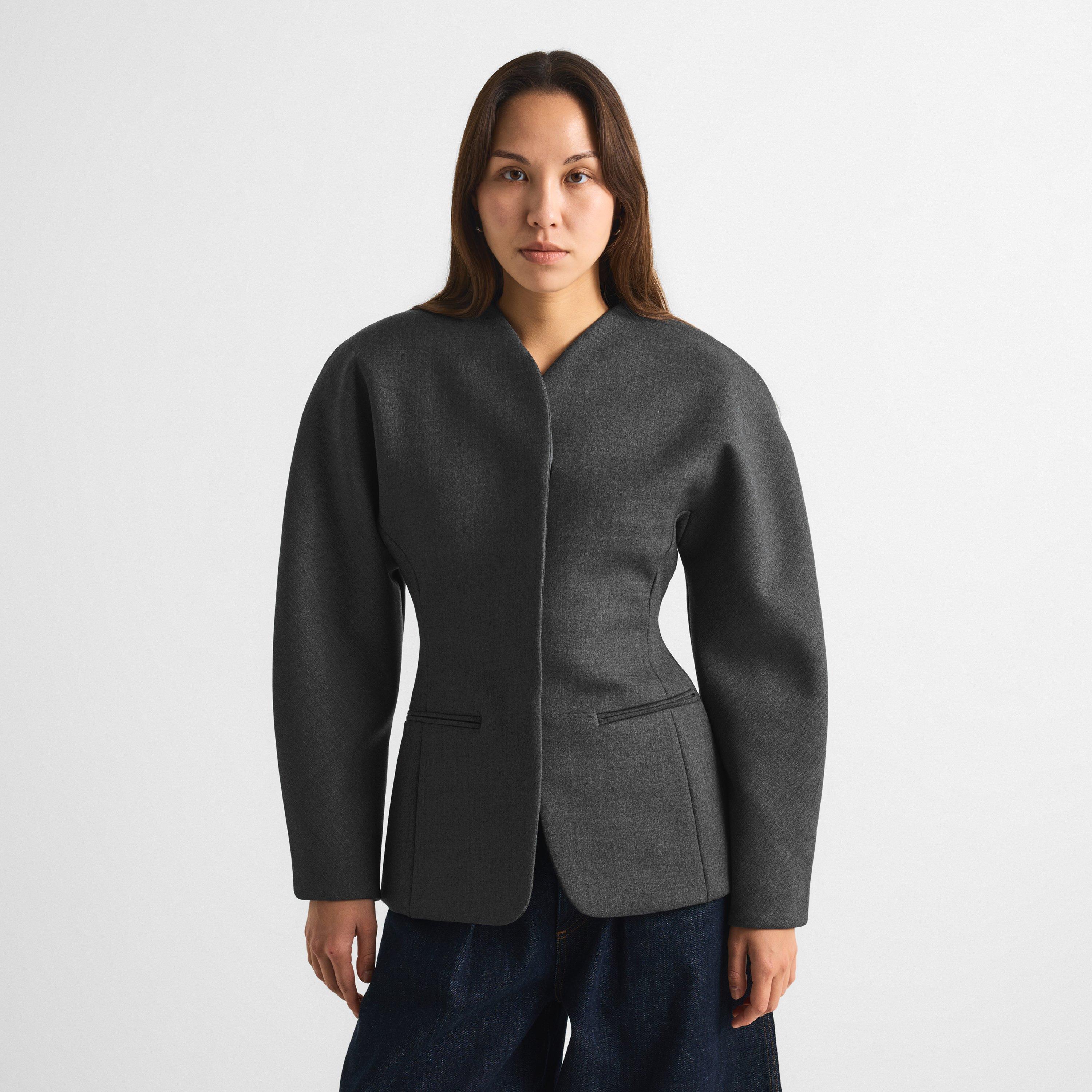 Dark Grey - Jacquemus - Women's La Veste Ovalo Cardigan - 3