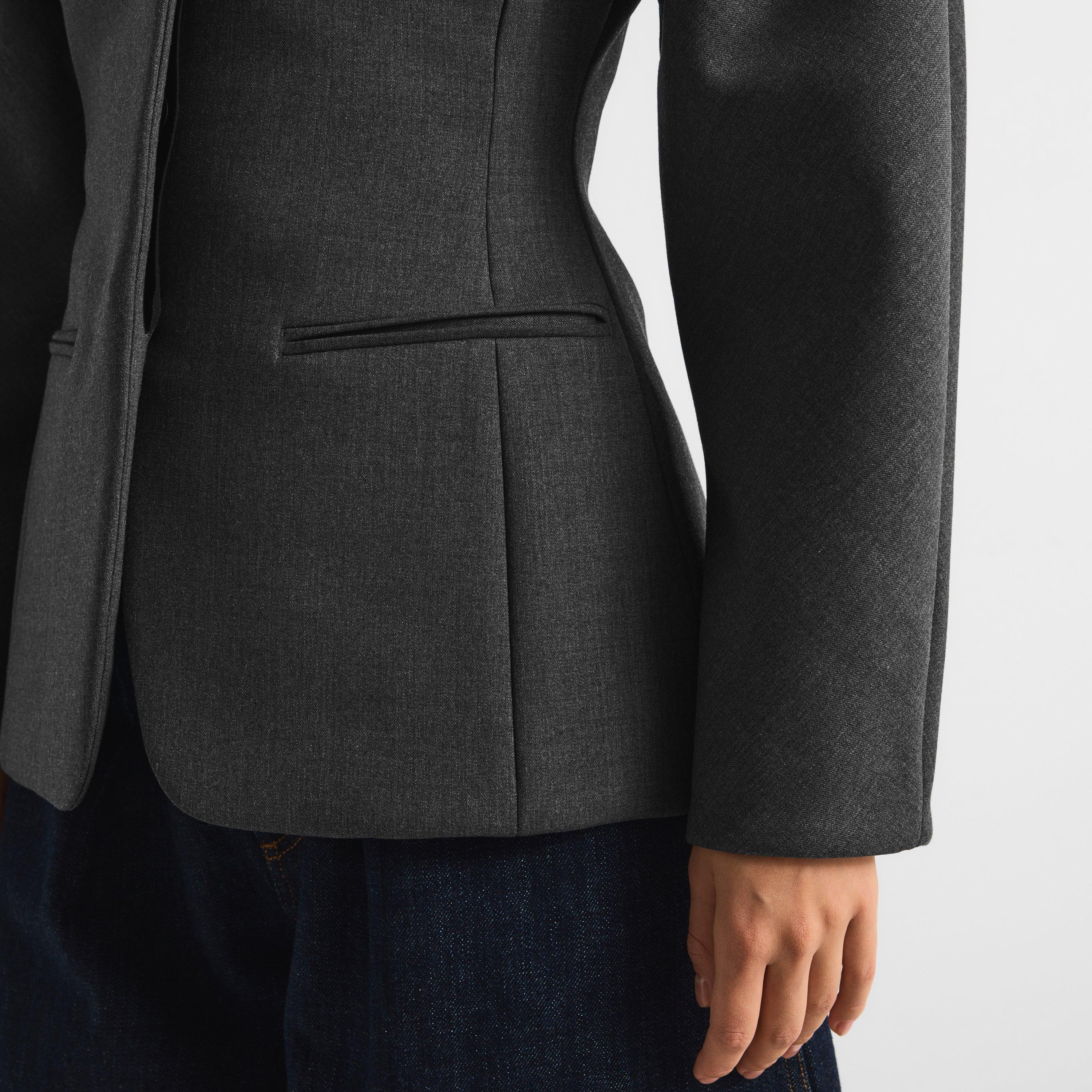 Dark Grey - Jacquemus - Women's La Veste Ovalo Cardigan - 5