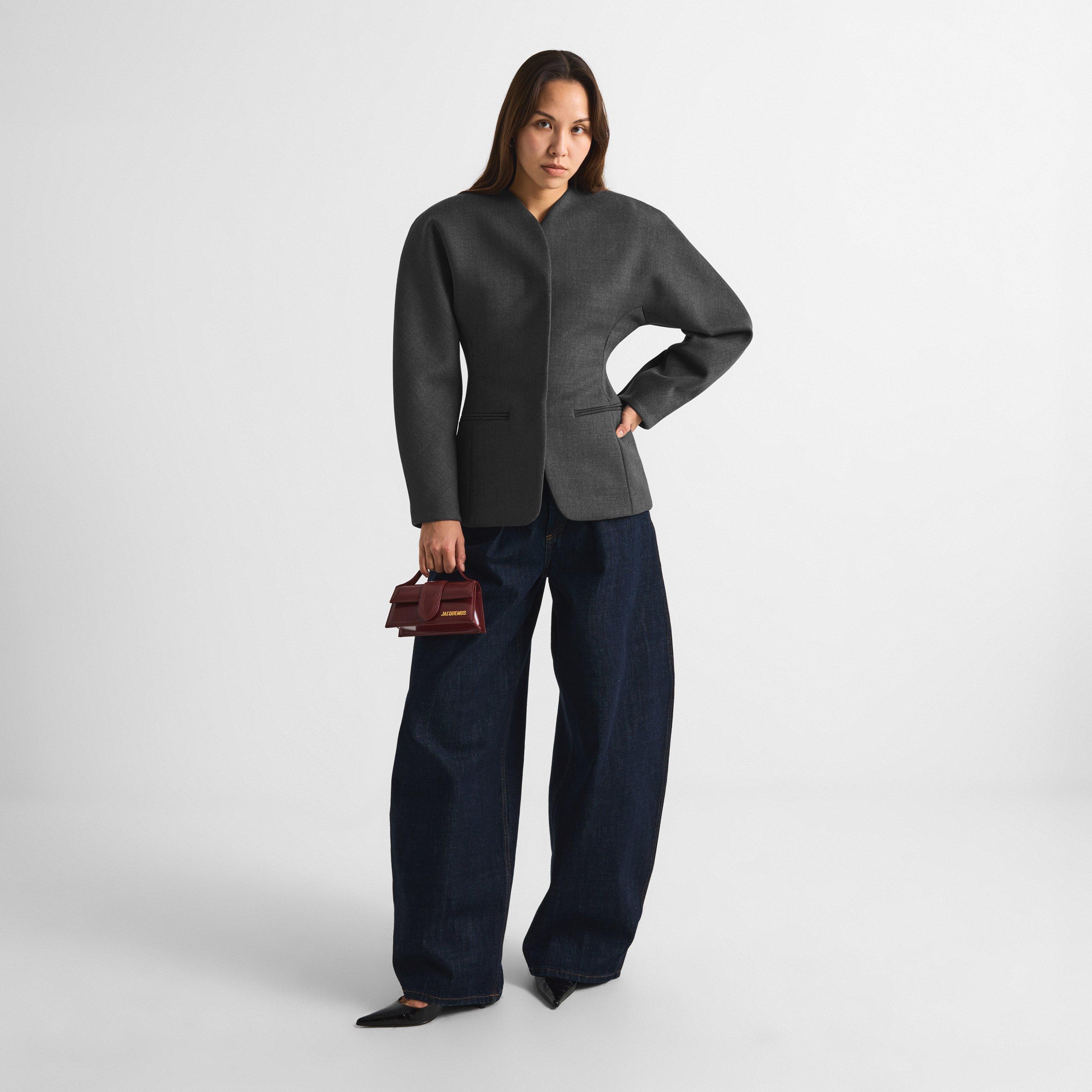 Dark Grey - Jacquemus - Women's La Veste Ovalo Cardigan - 6