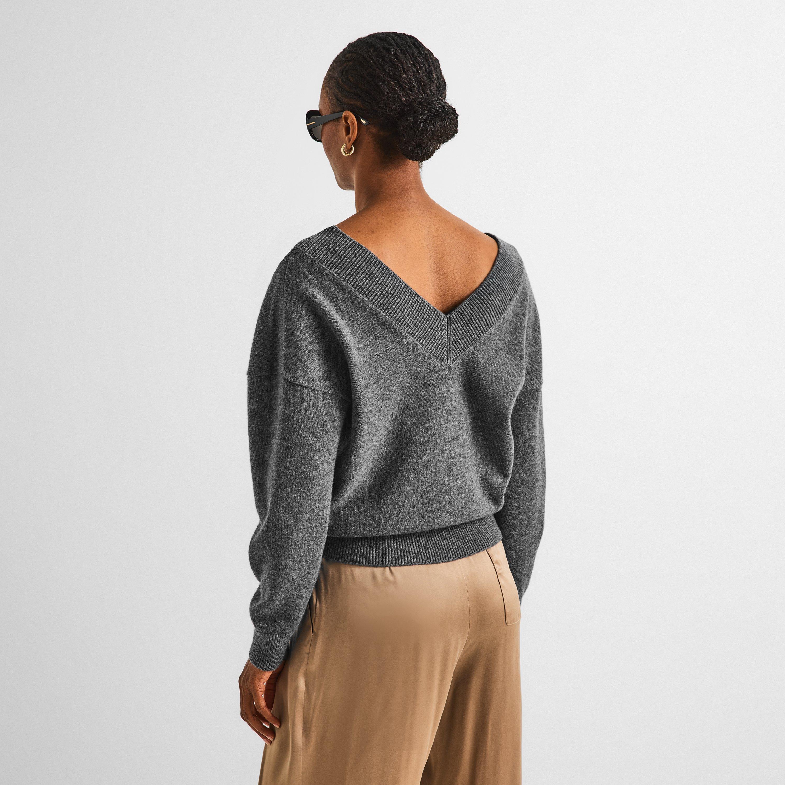 Light Charcoal - Tom Ford - TF Cashmere V Neck o Ld64 - 4