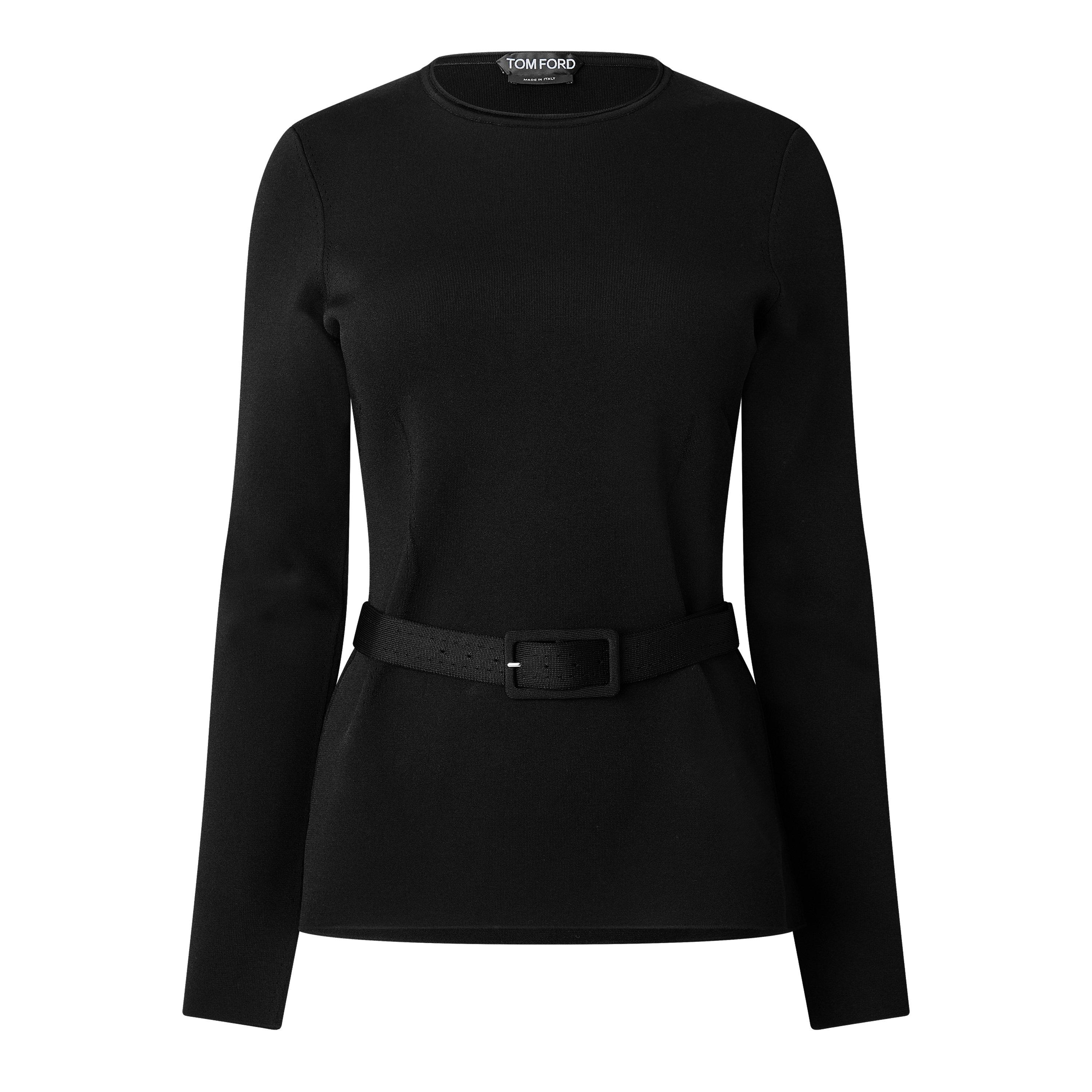 Black - Tom Ford - TF Viscose Belted T Ld64 - 1