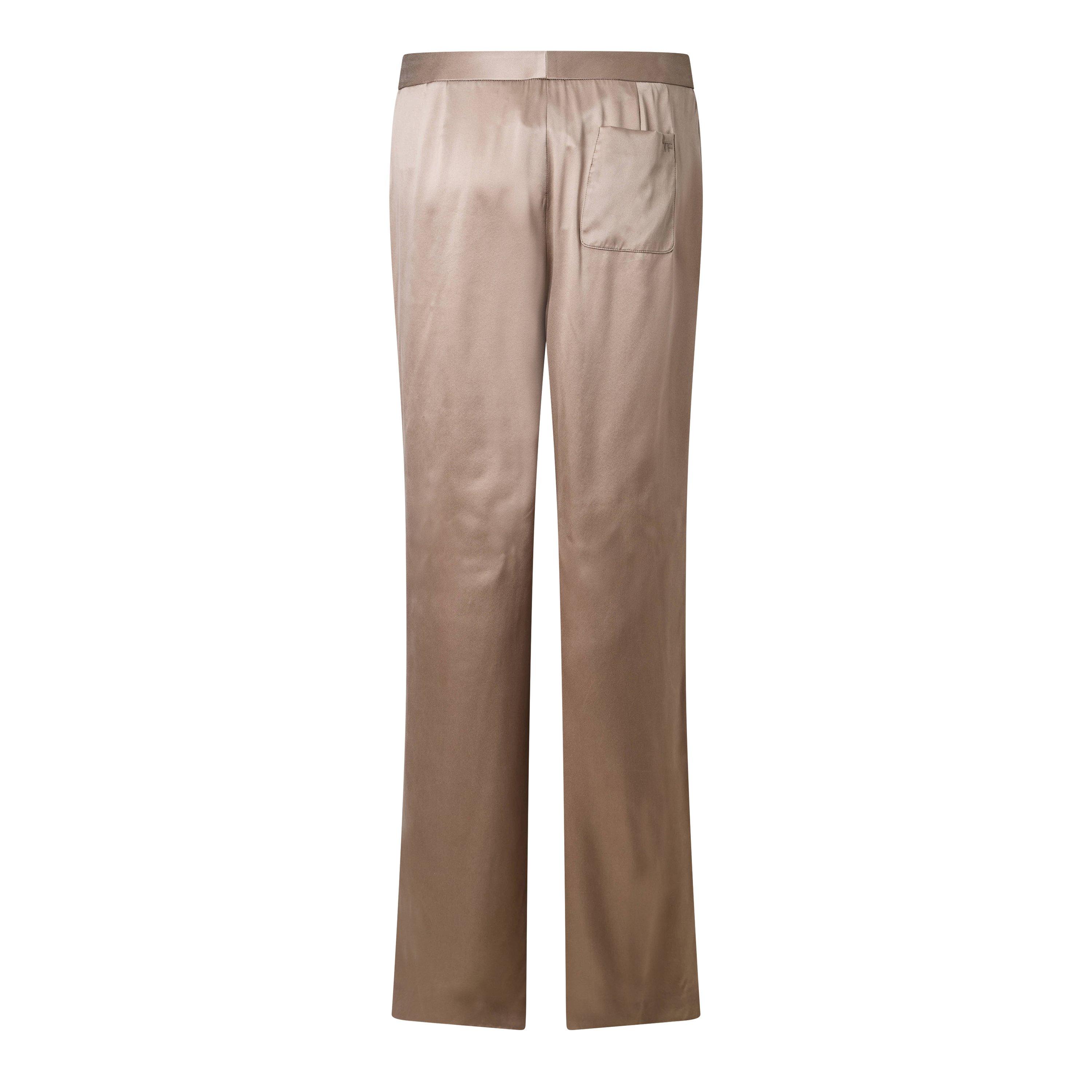 Desert Taupe - Tom Ford - TF Satin Trousers Ld64 - 2