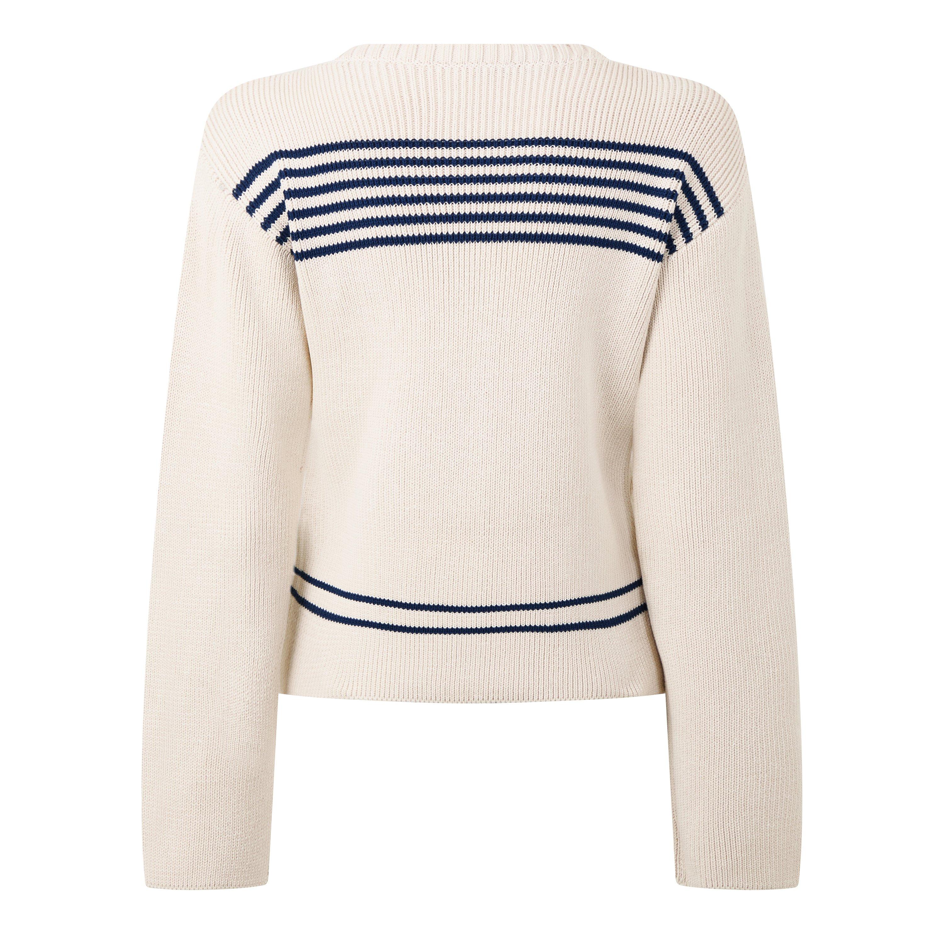 White/Navy - Balenciaga - Bal Mariniere Jumpr Ld64 - 2