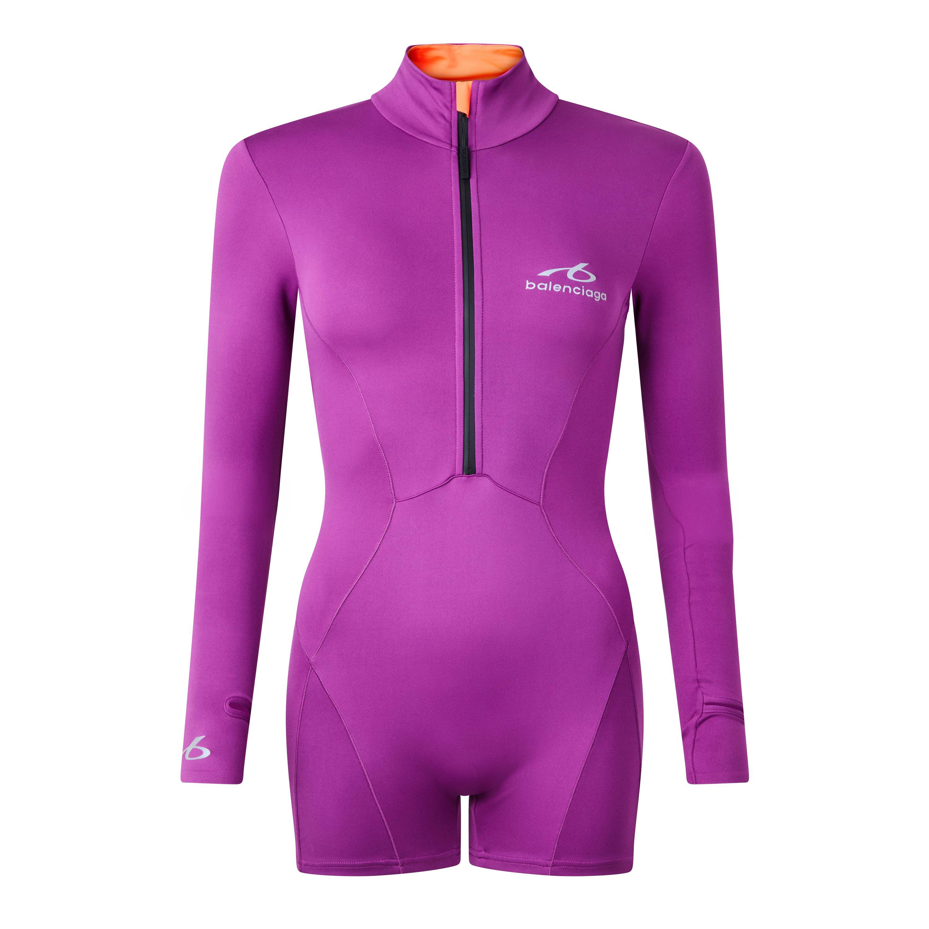 Violet/Orange - Balenciaga - Bal Lng Slv Bodysuit Ld64 - 1