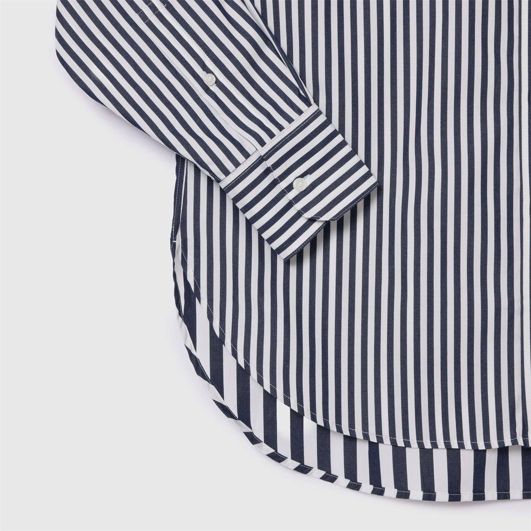 Navy - Lacoste - Lacoste X Bandier Striped Cotton Poplin Shirt - 6