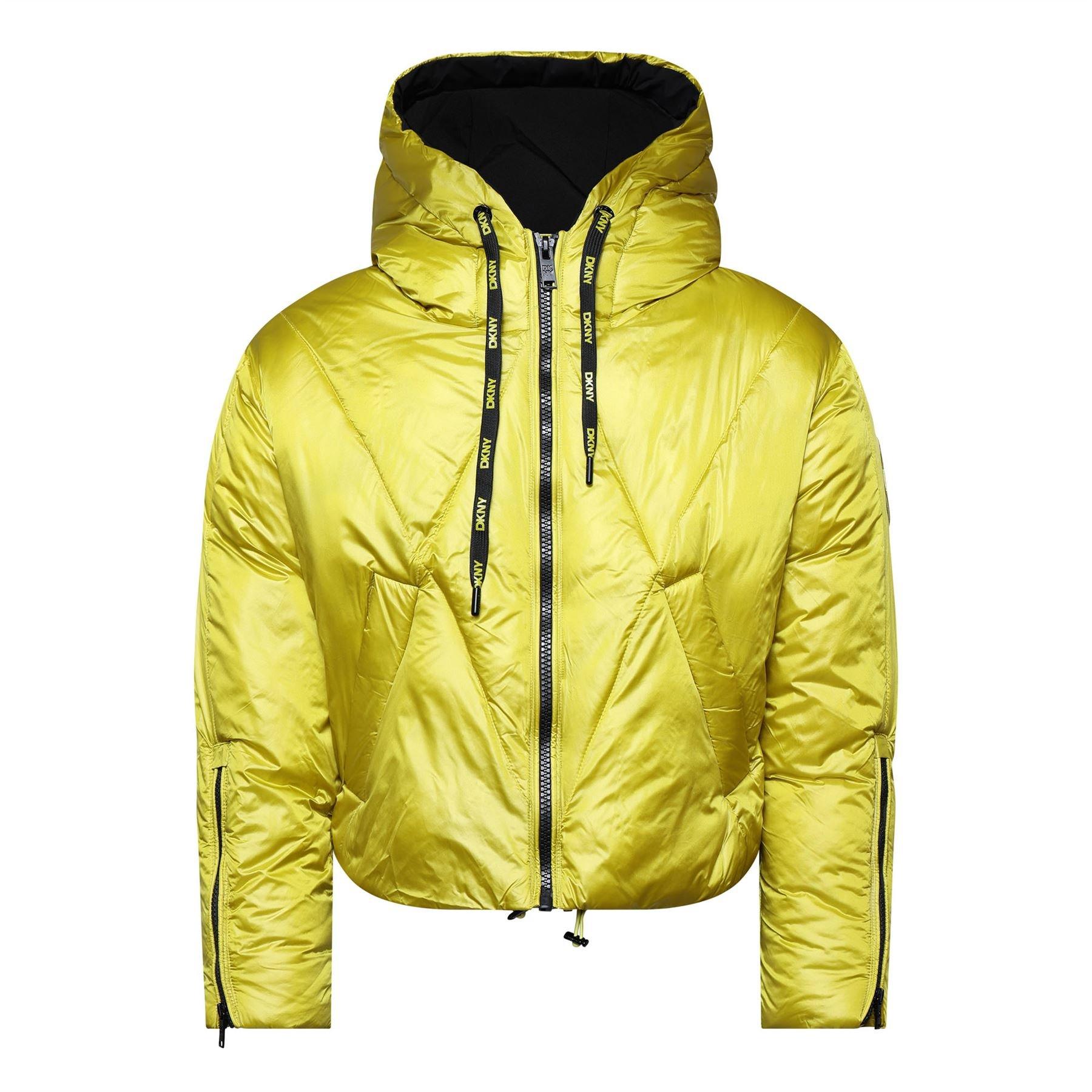 Yellow - DKNY - Cropped Puffer Jacket - 1