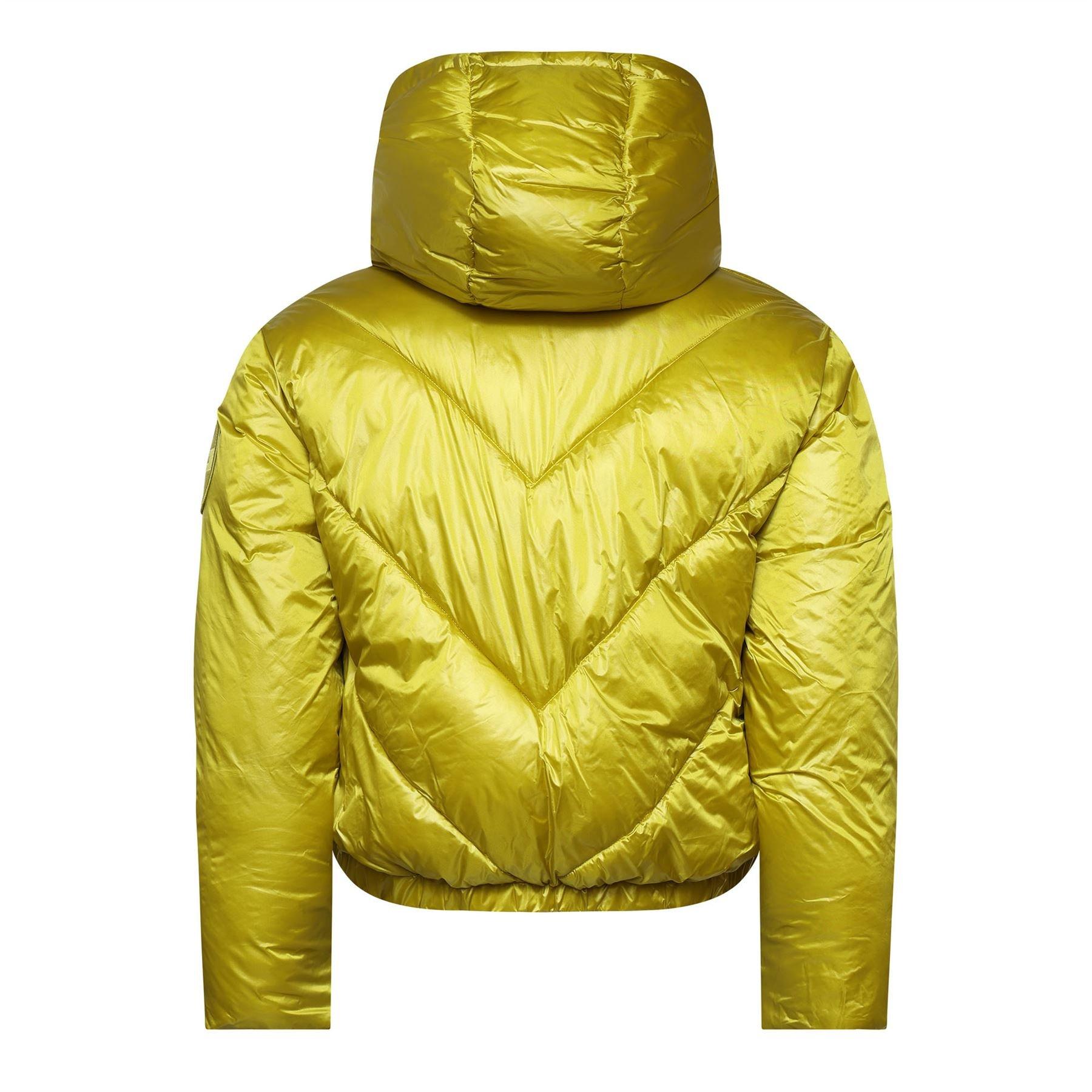 Yellow - DKNY - Cropped Puffer Jacket - 2
