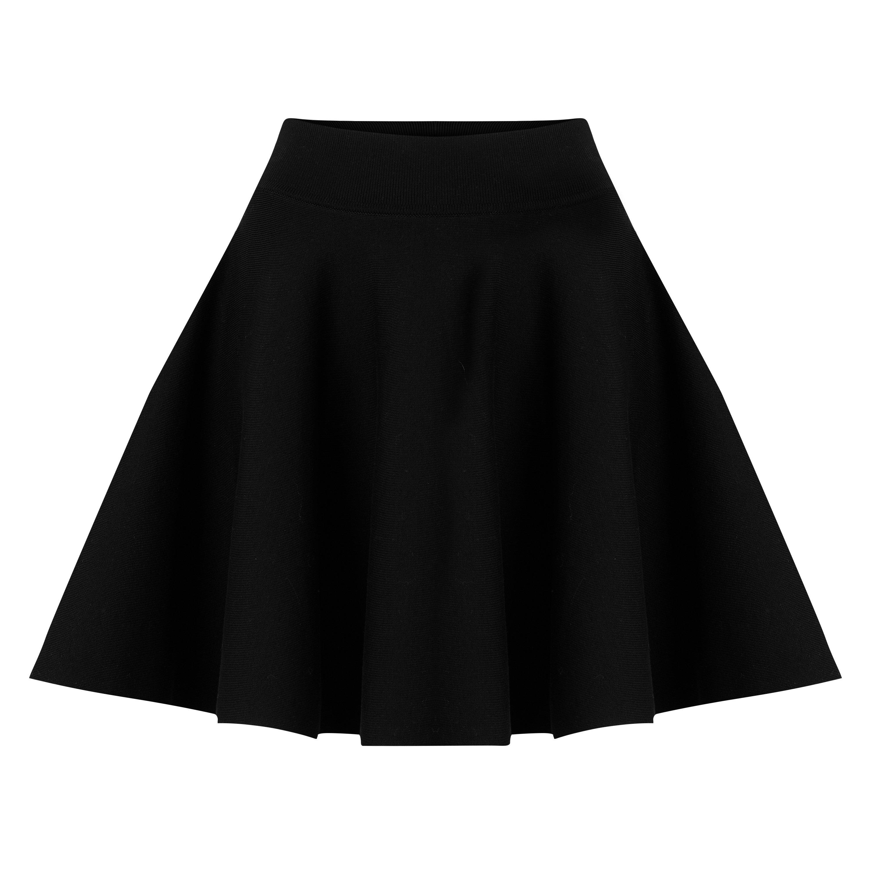 Black - Ami Paris - Ami Godet Skirt Ld63 - 1