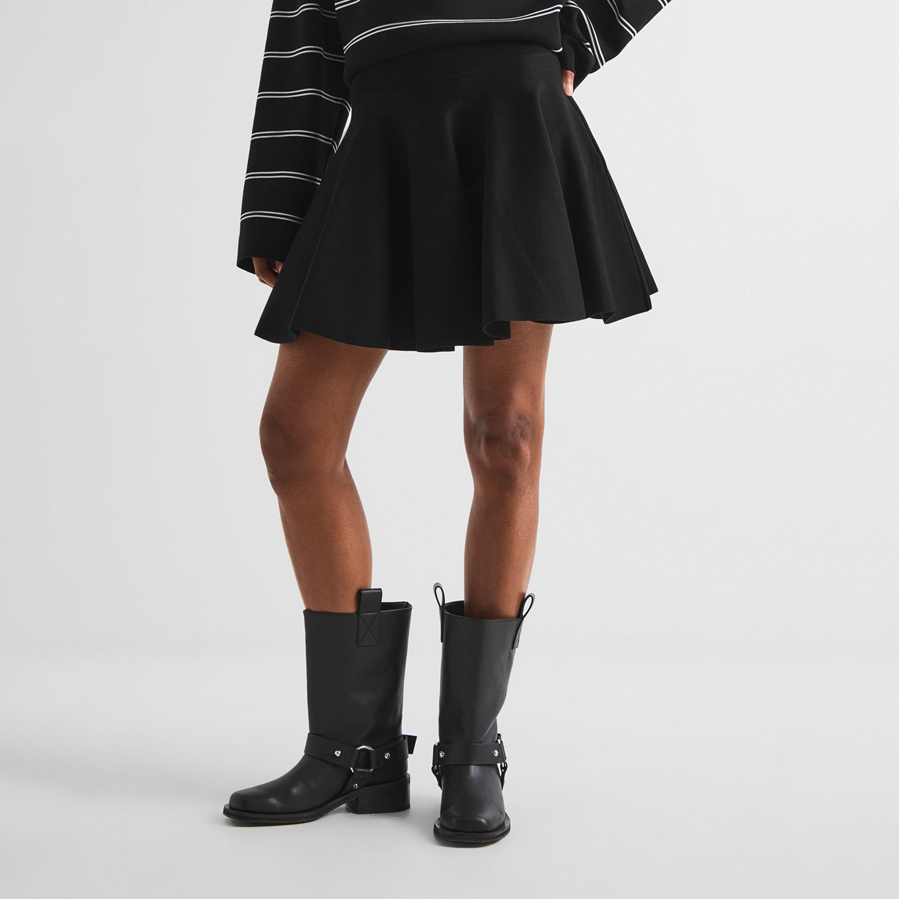 Black - Ami Paris - Ami Godet Skirt Ld63 - 3