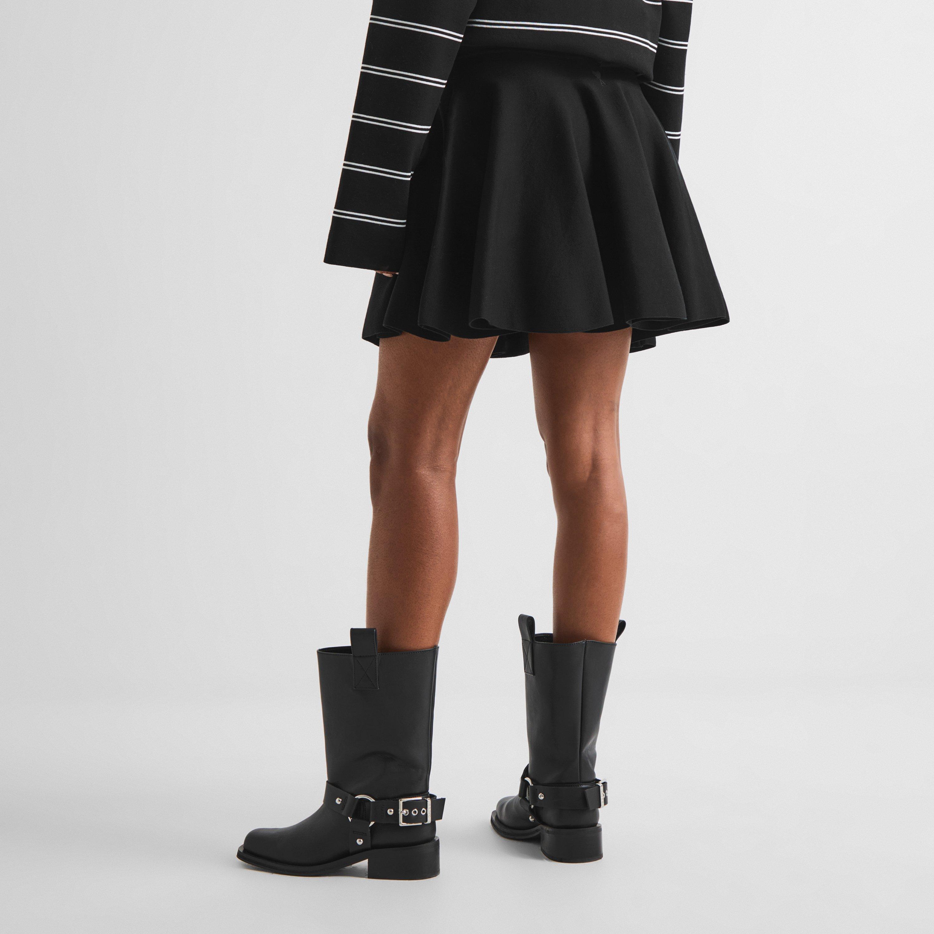 Black - Ami Paris - Ami Godet Skirt Ld63 - 4