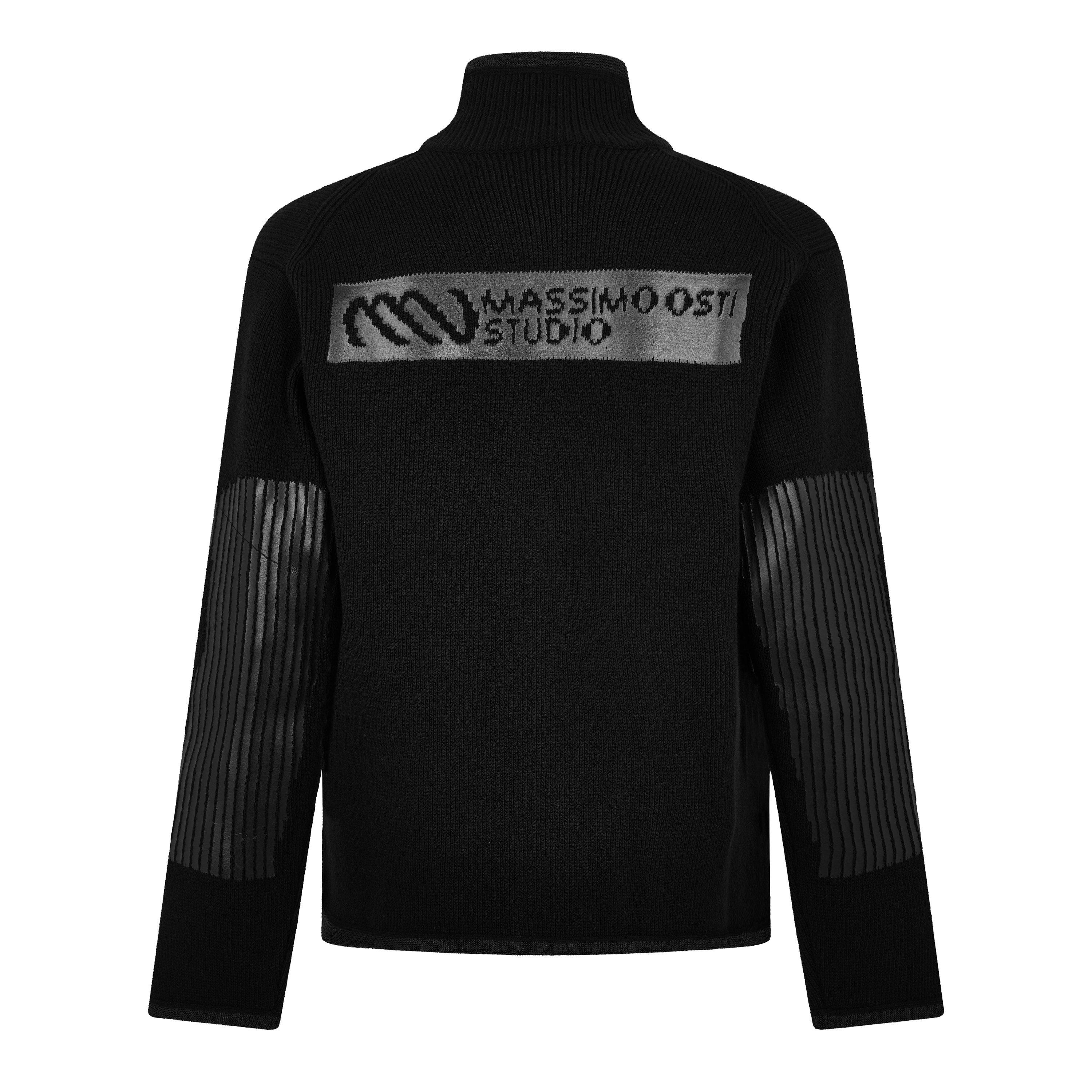 Black - Massimo Osti Studio - Osti LG Knit Cardi Sn64 - 2