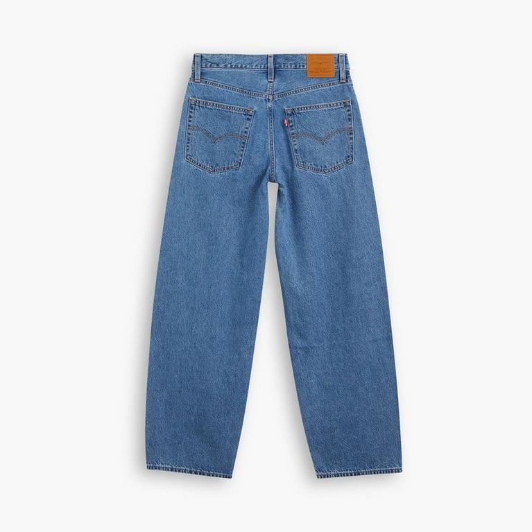 colour-block high-waisted jeans Neutrals. - Levis - Baggy Dad Jeans - 5