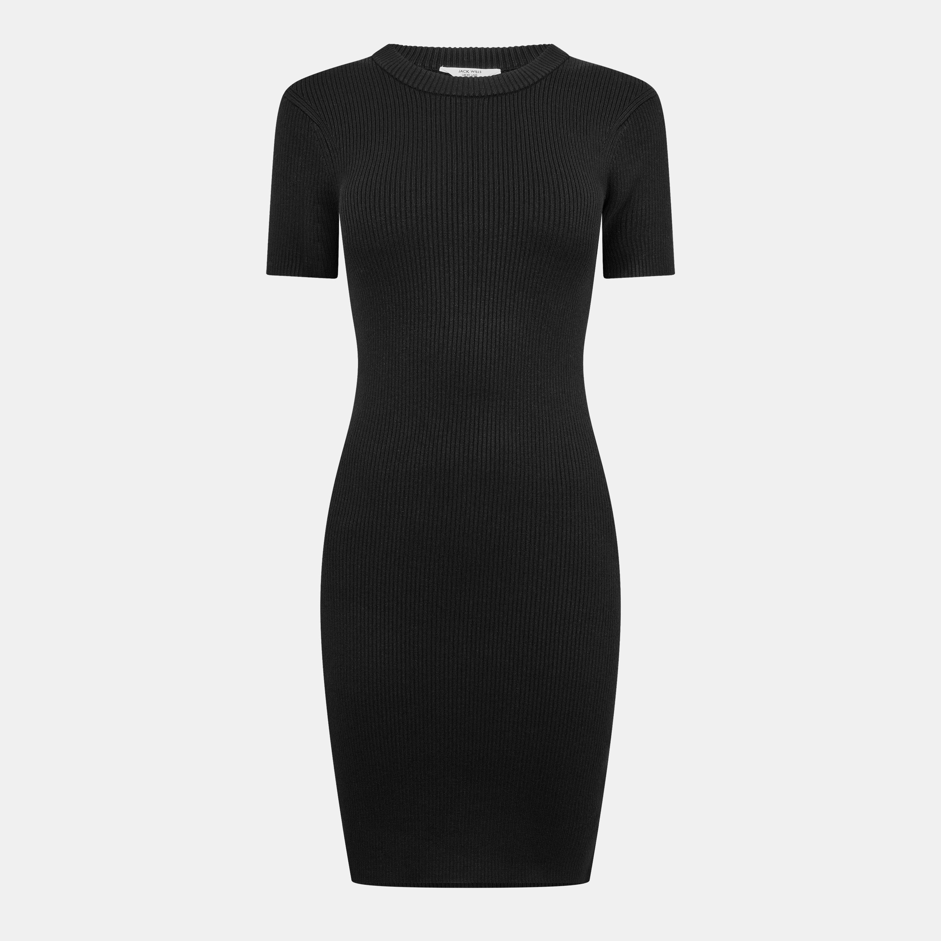 Black - Jack Wills - Travel Rib Dress Women - 1