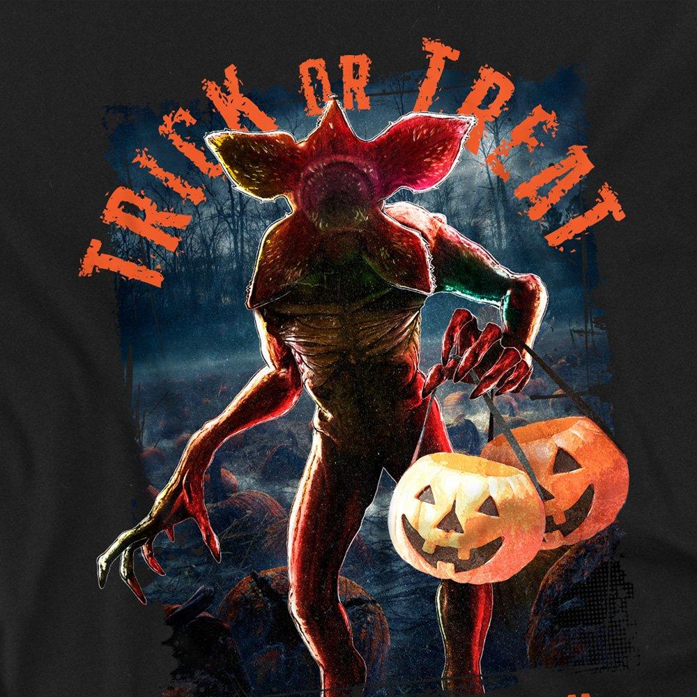 Black - Stranger Things - Stranger Things Demogorgon Trick Or Treat Long Sle - 2