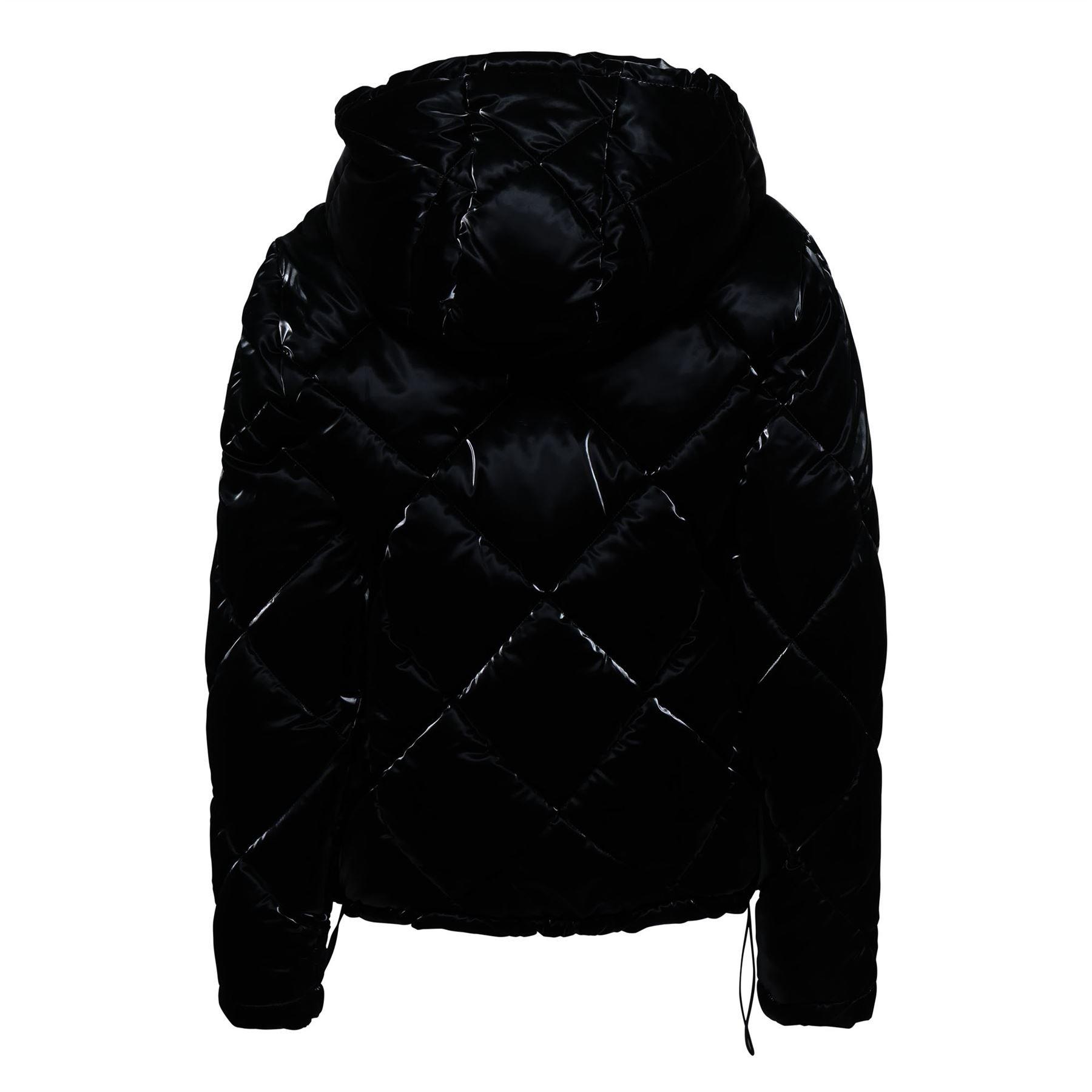 Black - DKNY - Zpfrt Diamond Quilted Jacket - 2