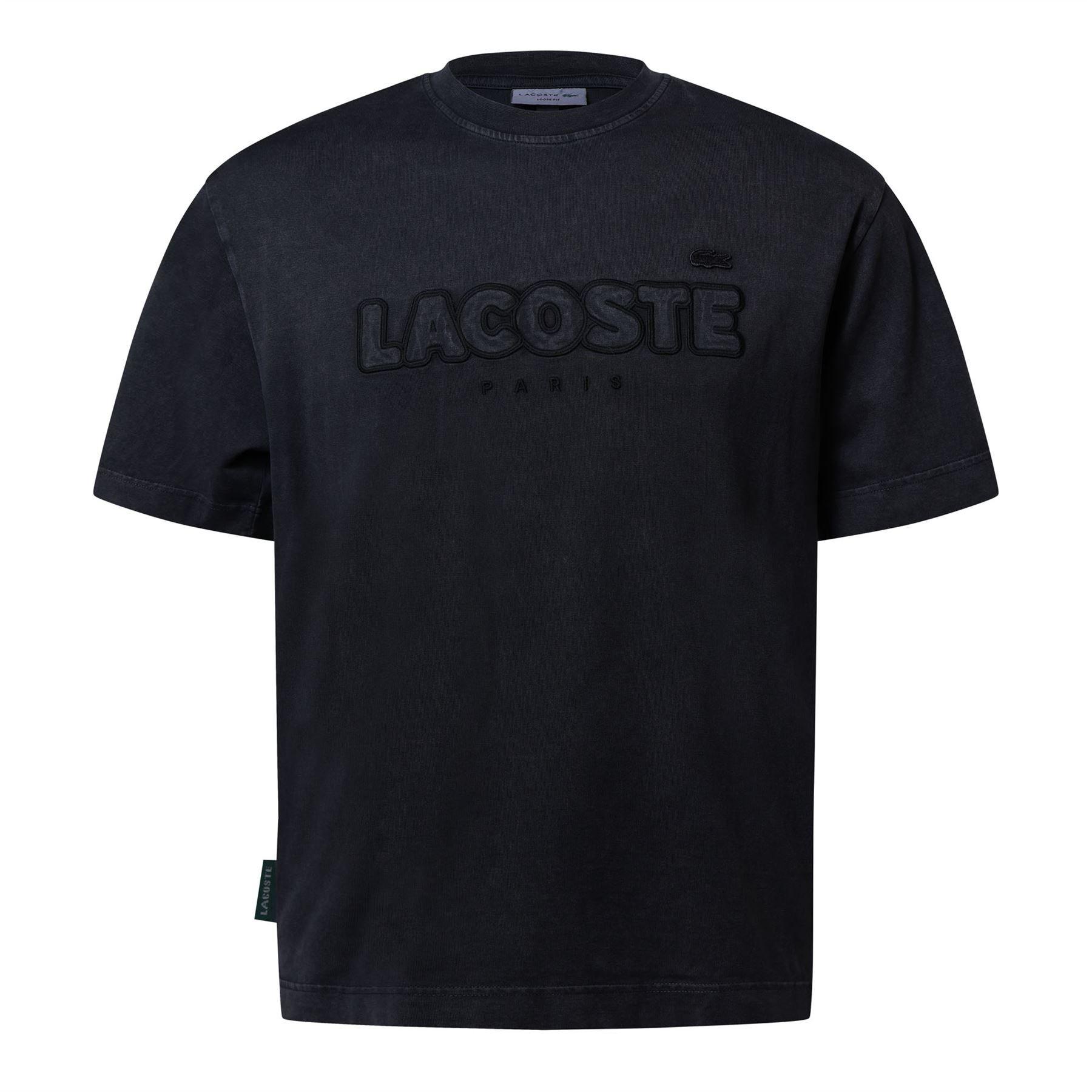 Black - Lacoste - Loose-Fit T-Shirt - 1