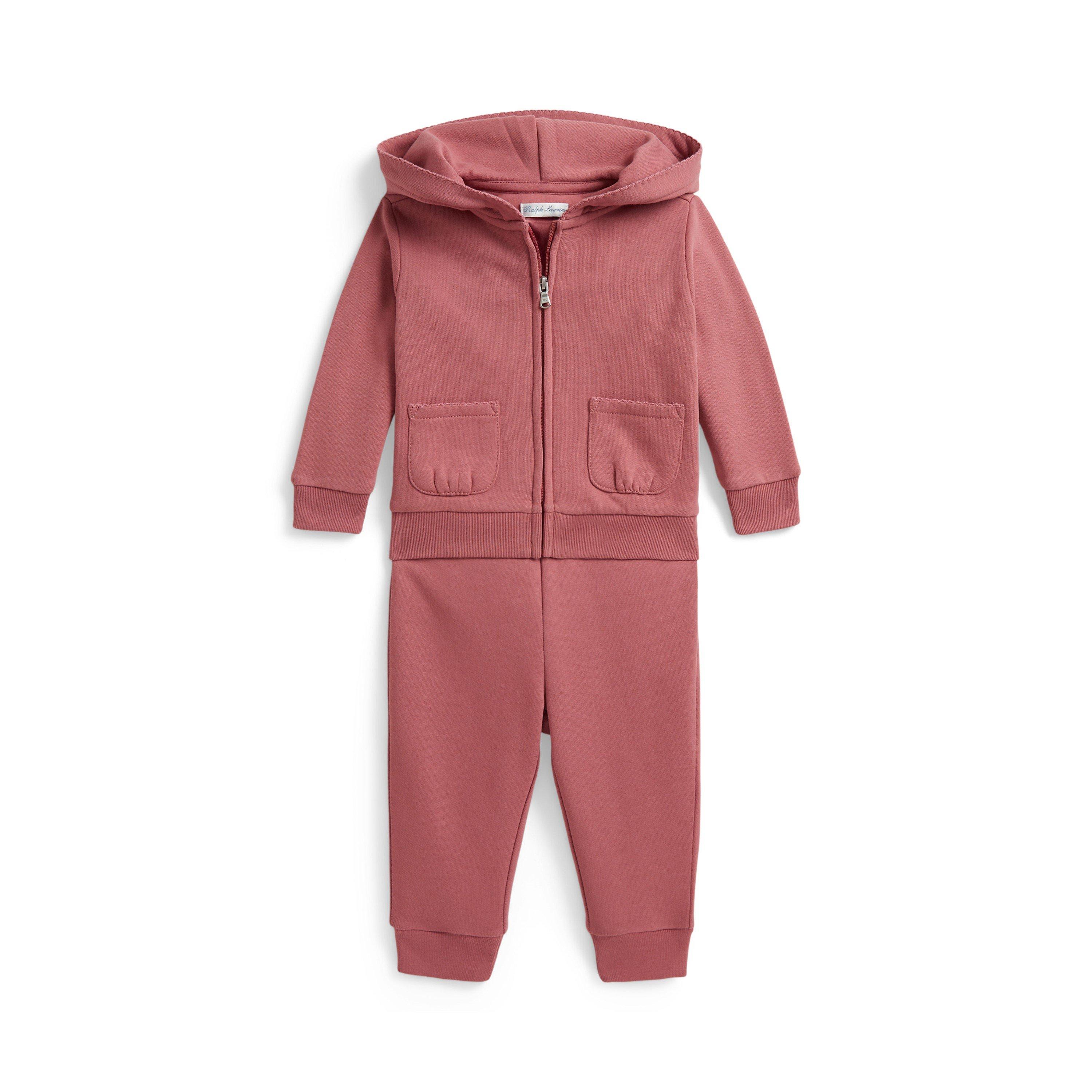 Canvas Pink - Polo Ralph Lauren - Kids' Full Zip Hood Clothing Set - 1