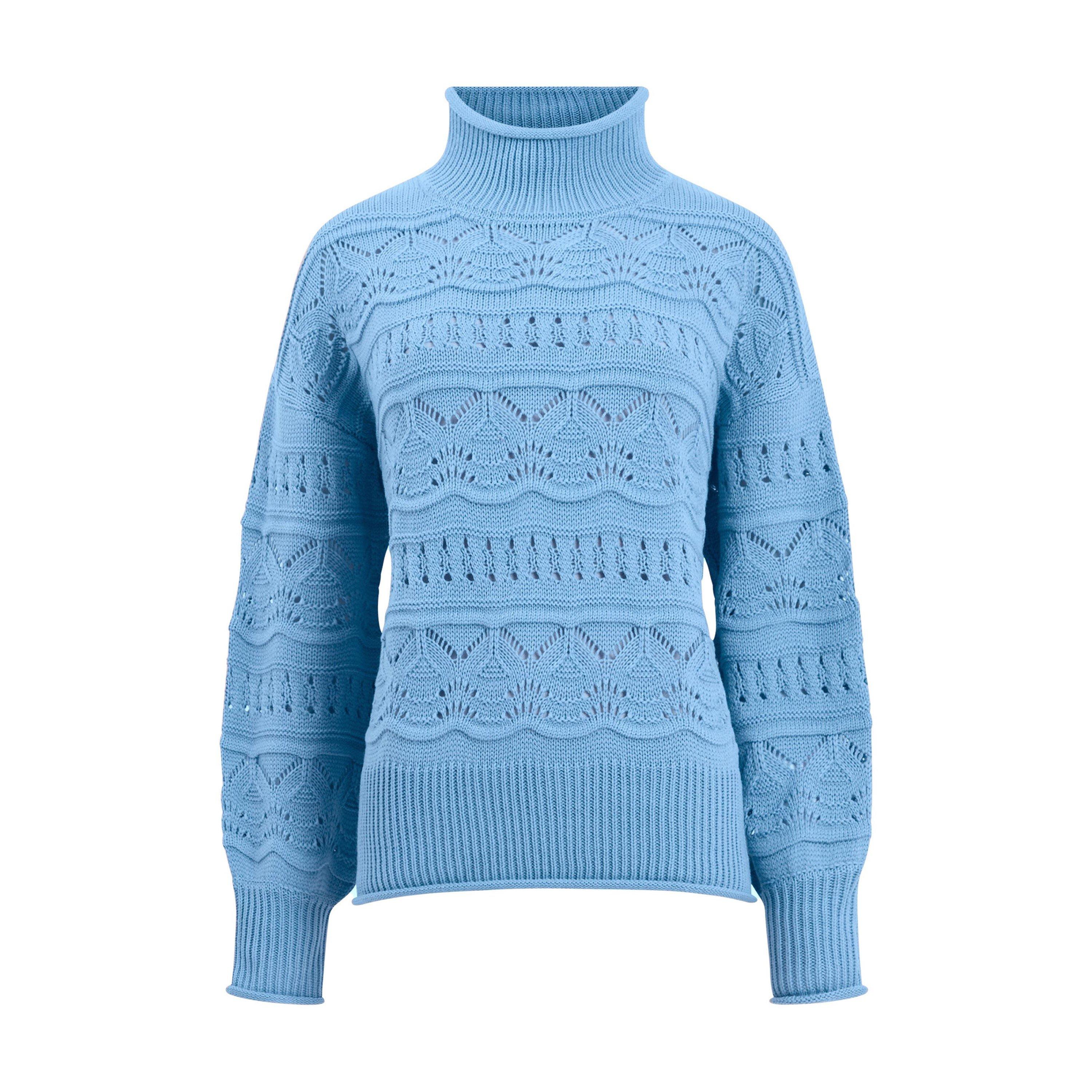42-Placid Blue - French Connection - Women's Linney Knitted Crew Neck Jumper - 4