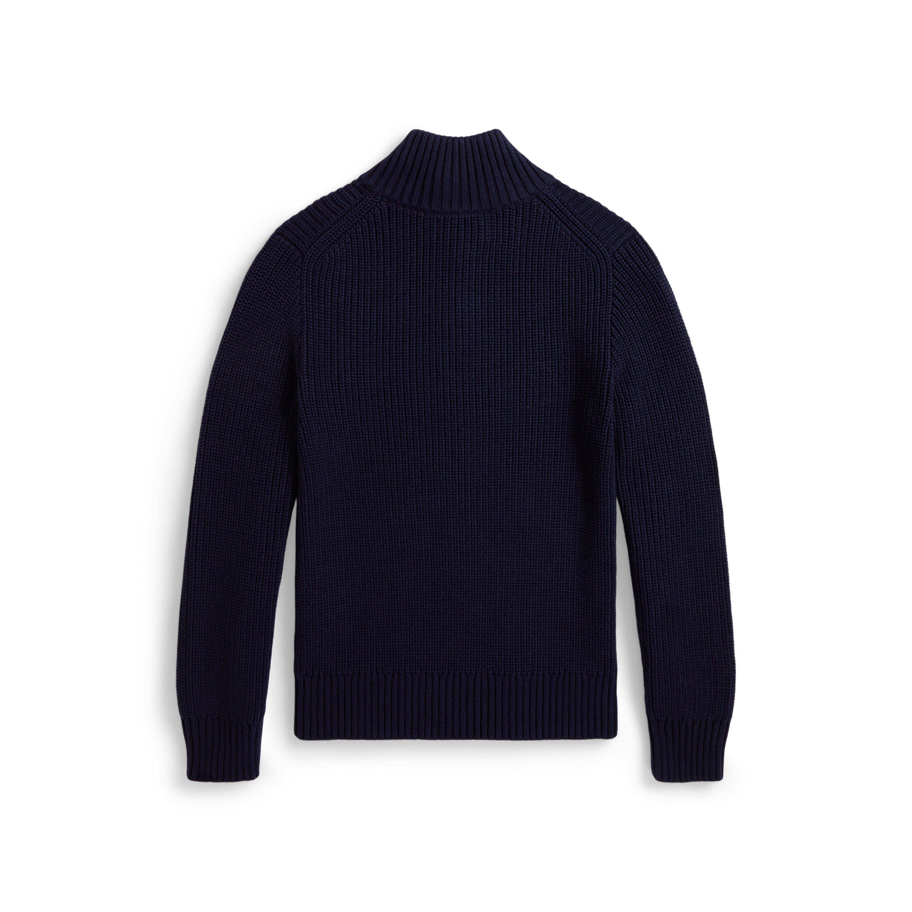Refined Navy - Polo Ralph Lauren - Kids' Cable Knit 1/4 Zip Top - 2