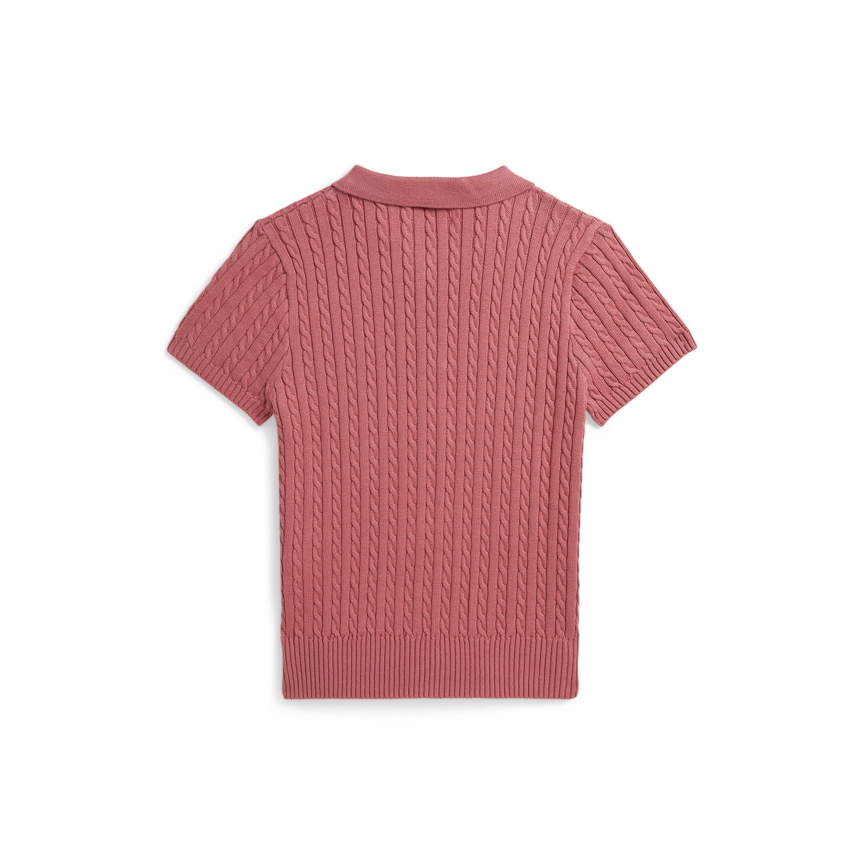 Canvas Pink - Polo Ralph Lauren - Polo Cable Knit Polo Jn64 - 2