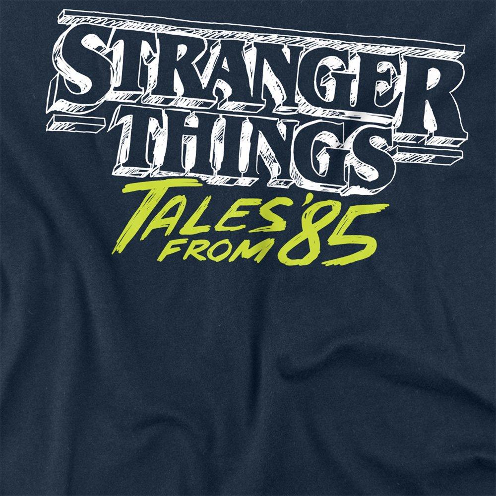 Navy - Stranger Things - Stranger Things Tales From 85 Two Tone Logo Long S - 2
