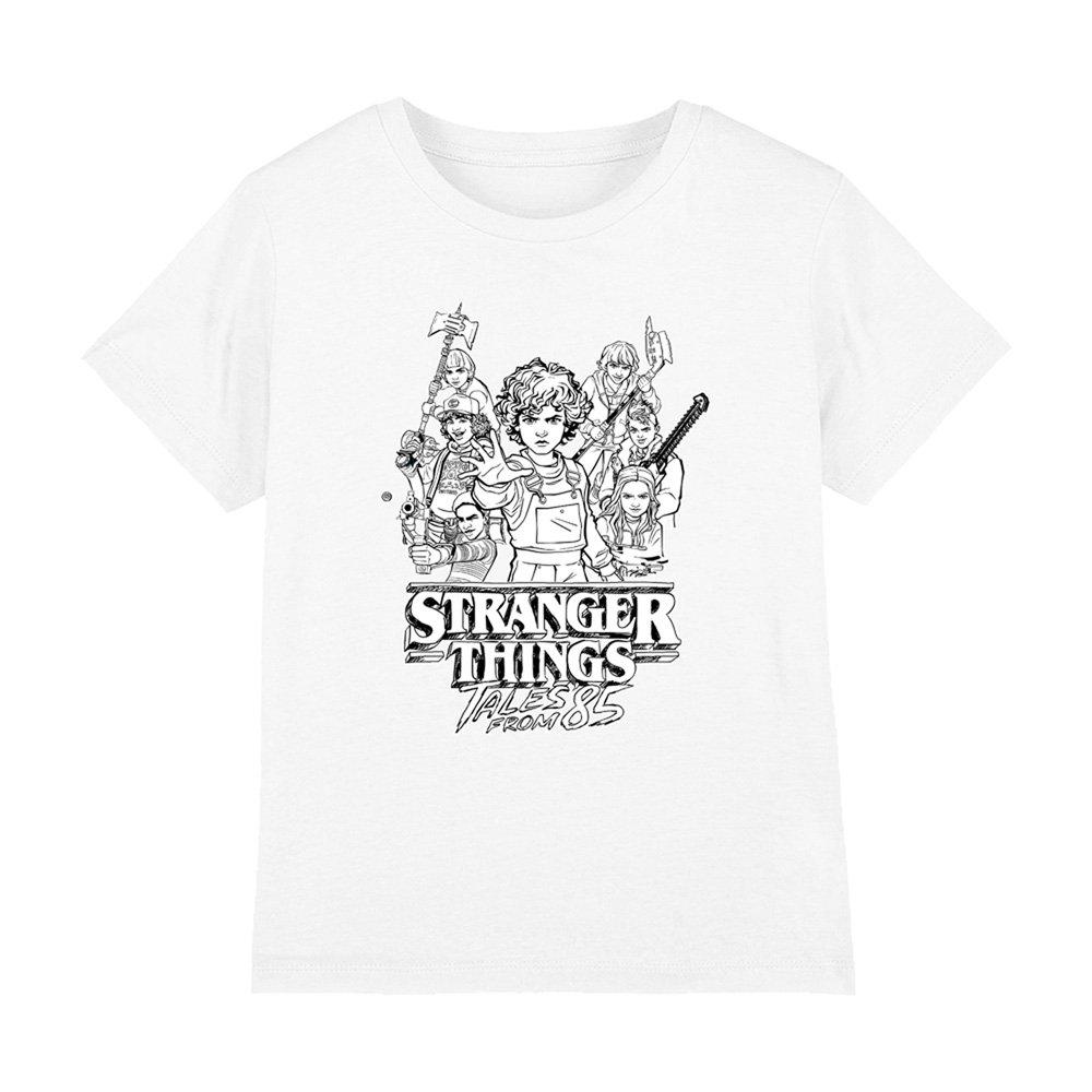 White - Stranger Things - Stranger Things Tales From 85 Group Sketch Kids T - 1
