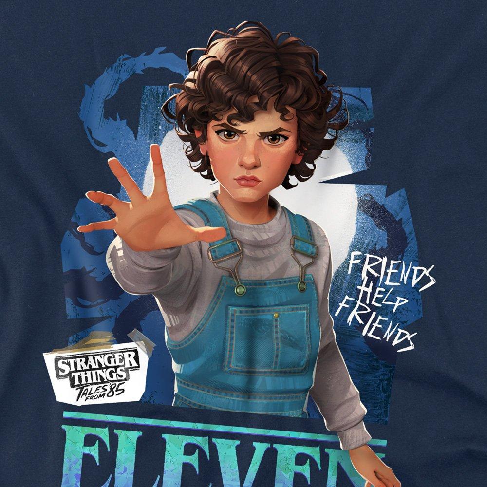 Navy - Stranger Things - Stranger Things Tales From 85 Eleven T Shirt Navy - 2