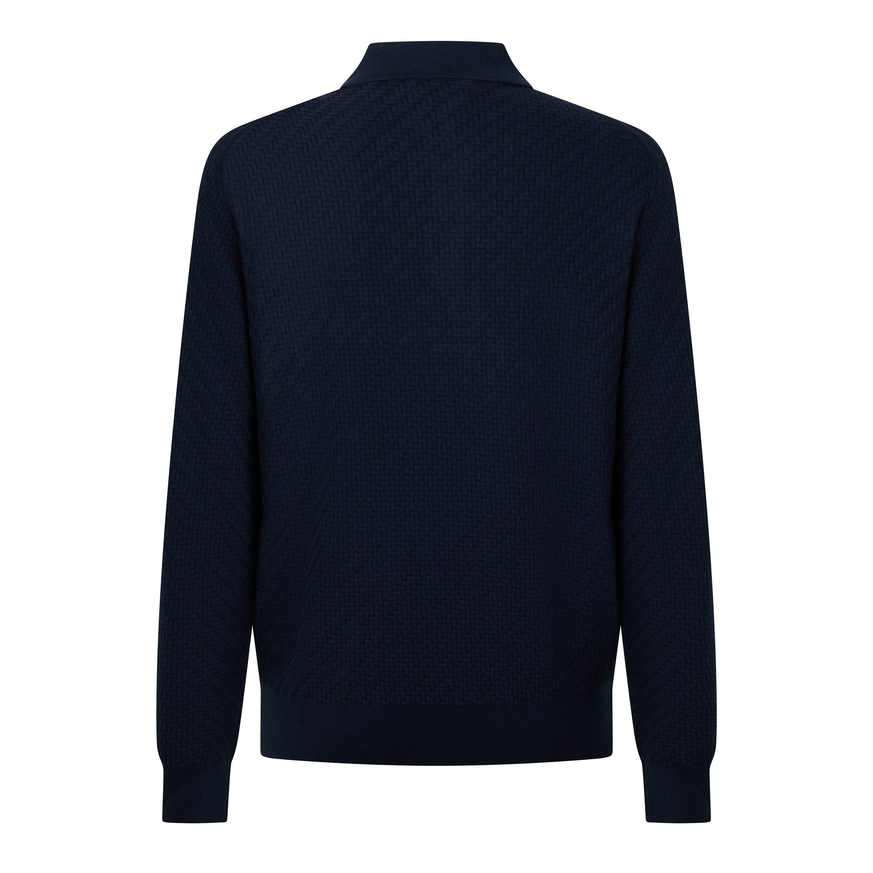 Navy - Brioni - Brioni Trama LS Knt Sn64 - 2