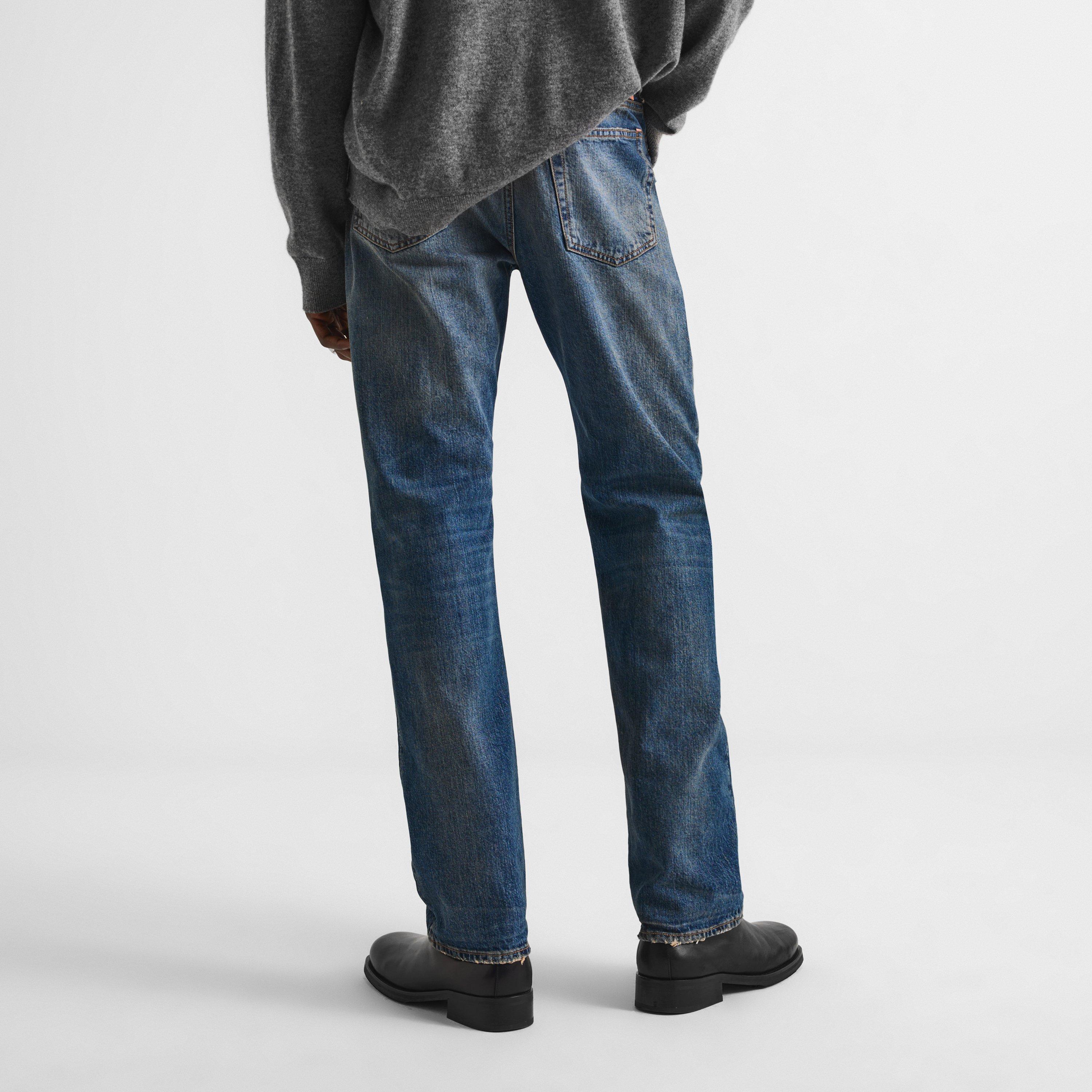 Bingo - Acne Studios - Men's 1996M Distressed Cotton Wide-Leg Jeans - 4