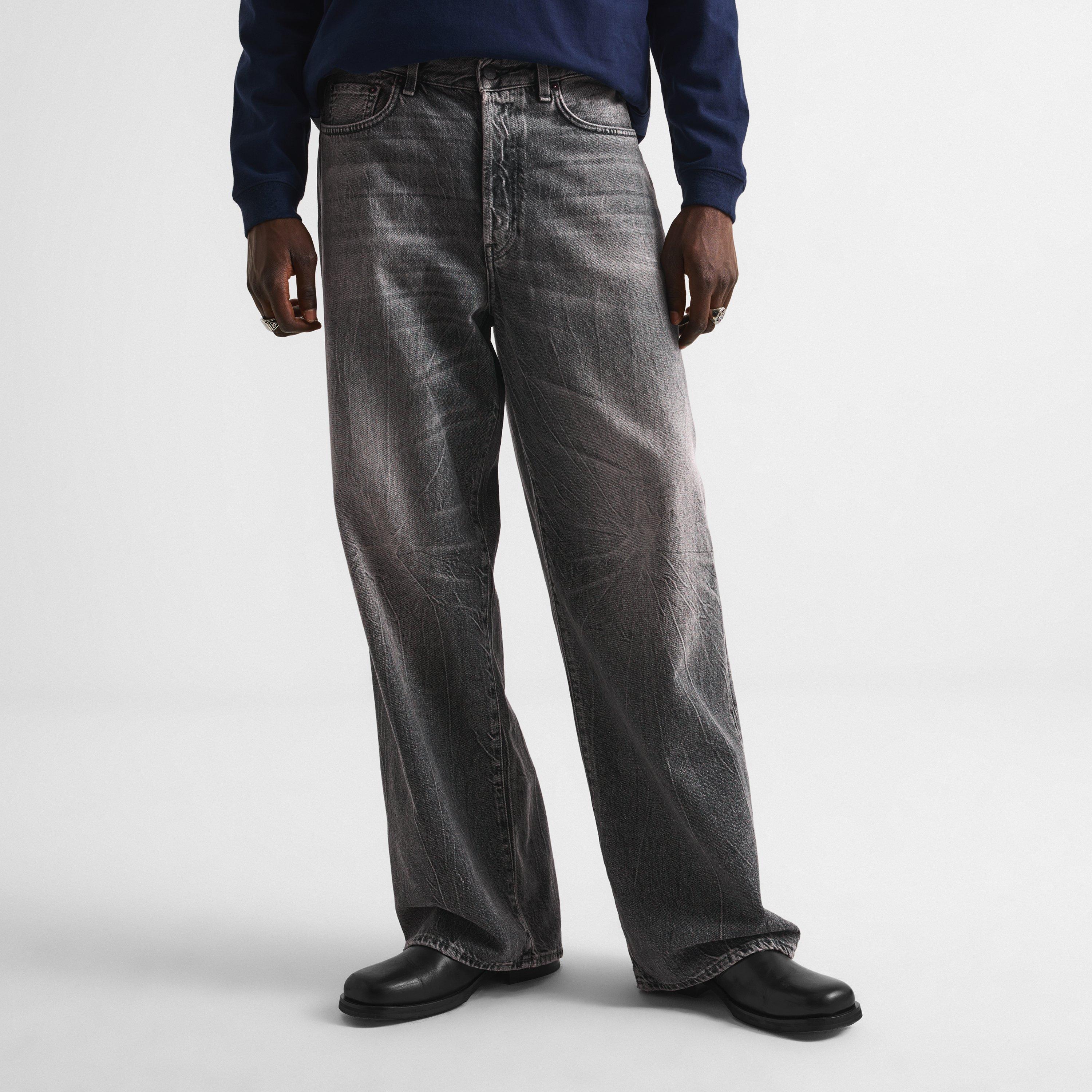 Gothik - Acne Studios - Men's 1981 Distressed Cotton Wide-Leg Jeans - 3