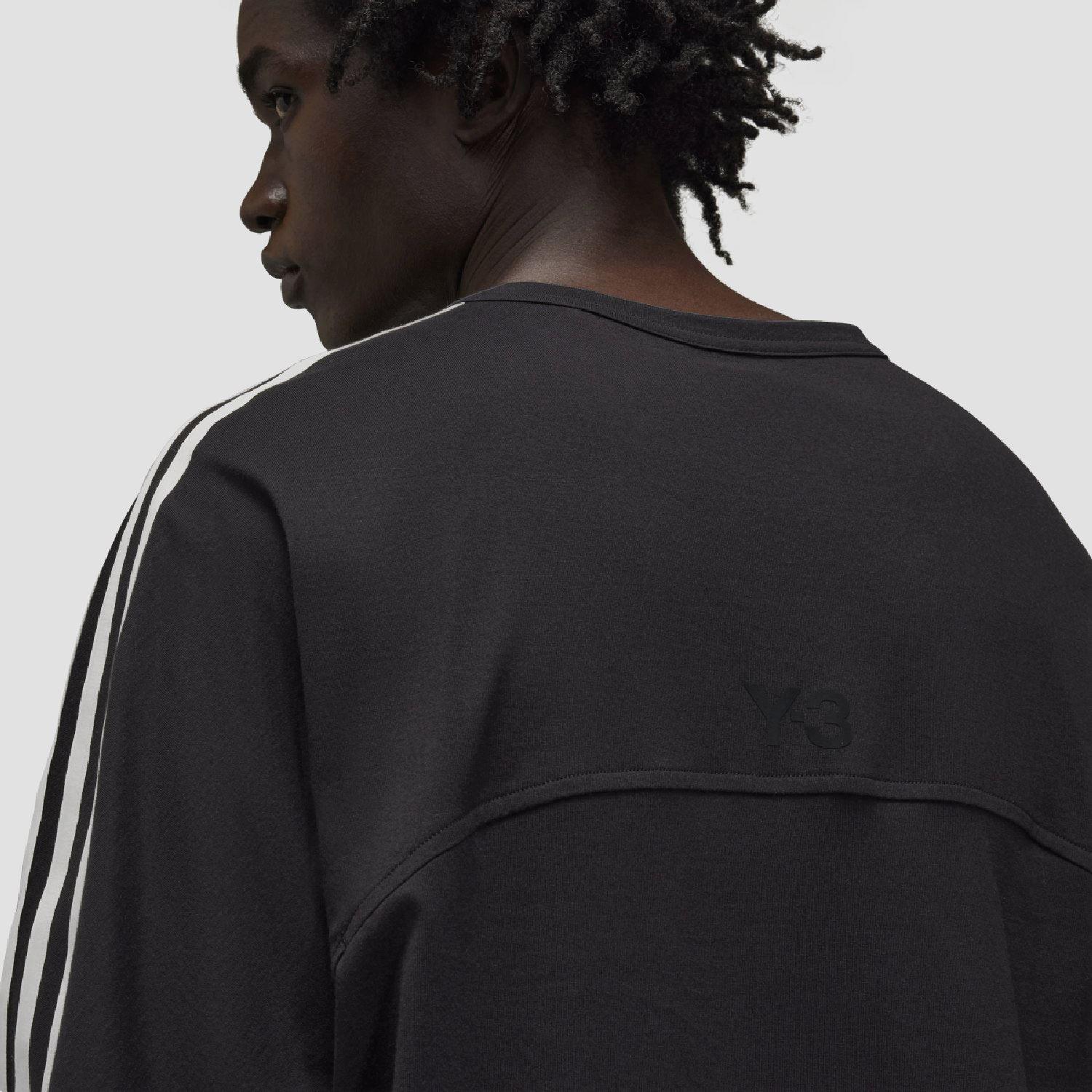 Black - Y3 - 3-Stripes Short Sleeve T-Shirt - 6