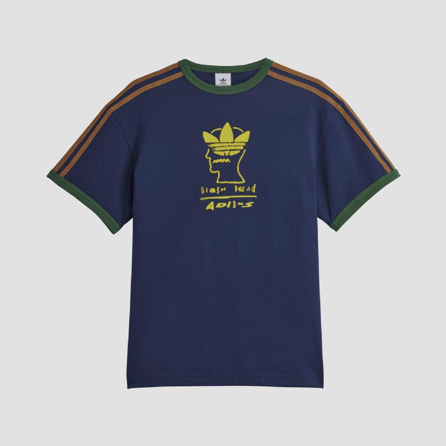 Navy - adidas Originals - Brain Dead T-Shirt - 1