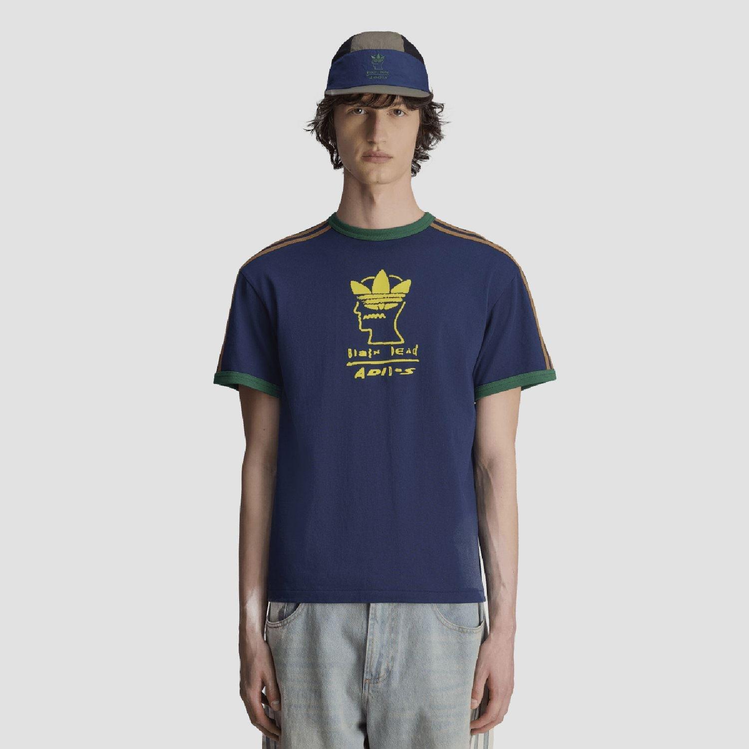 Navy - adidas Originals - Brain Dead T-Shirt - 3