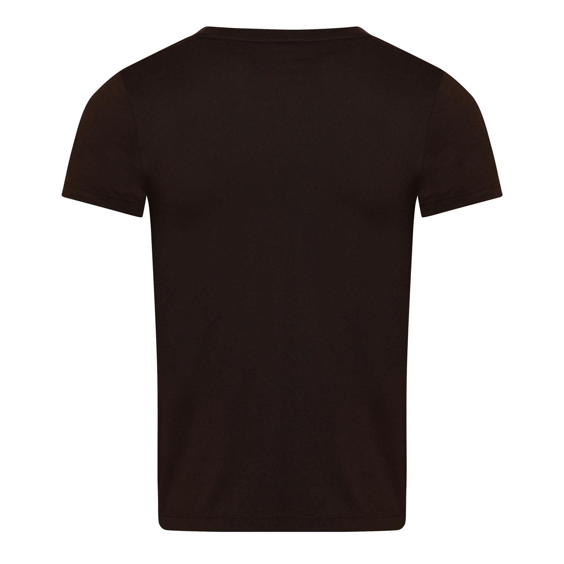 Brown - DKNY - Distressed Stacked Foil Logo T-Shirt - 2