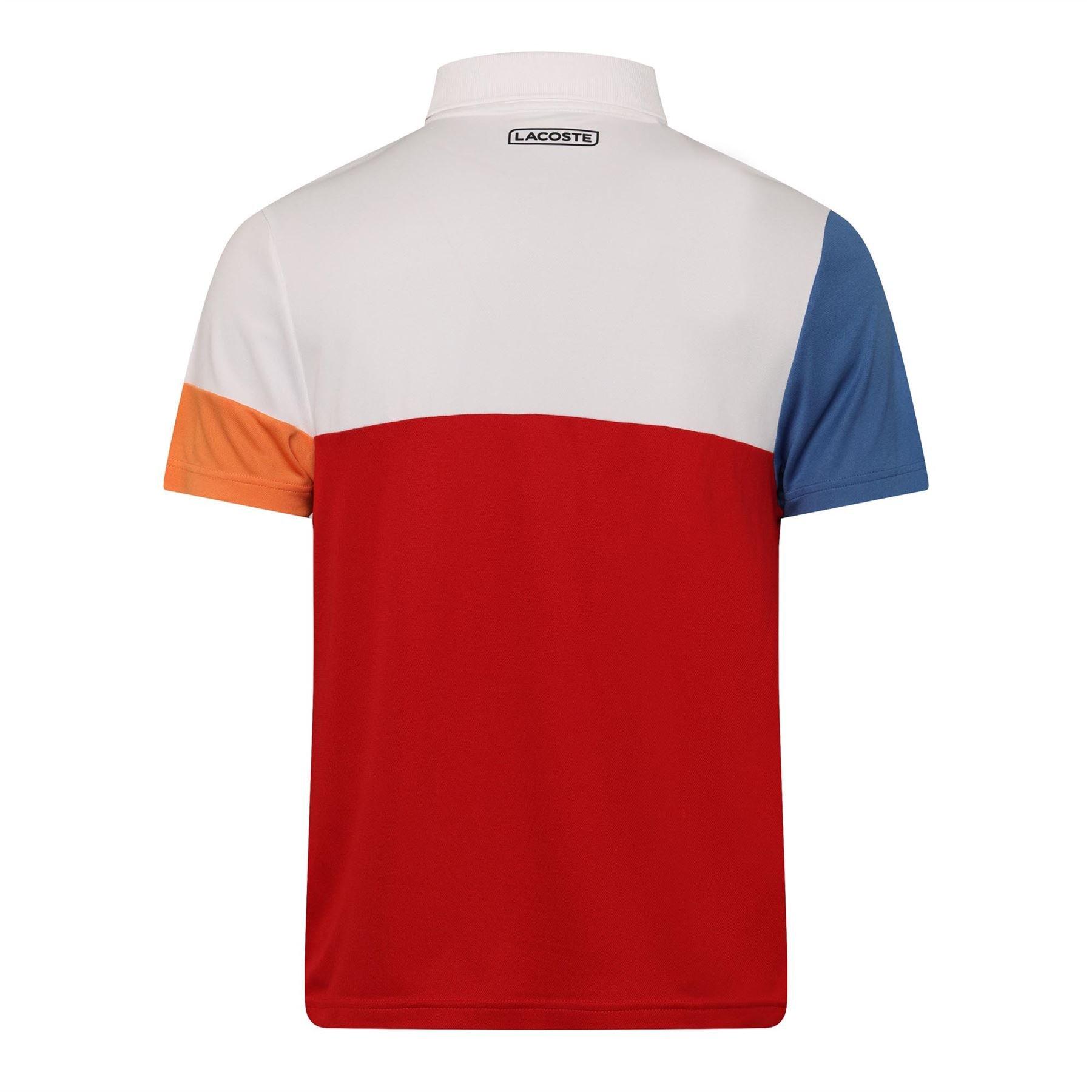 White - Lacoste - Sport Colour-Block Polo Shirt - 2