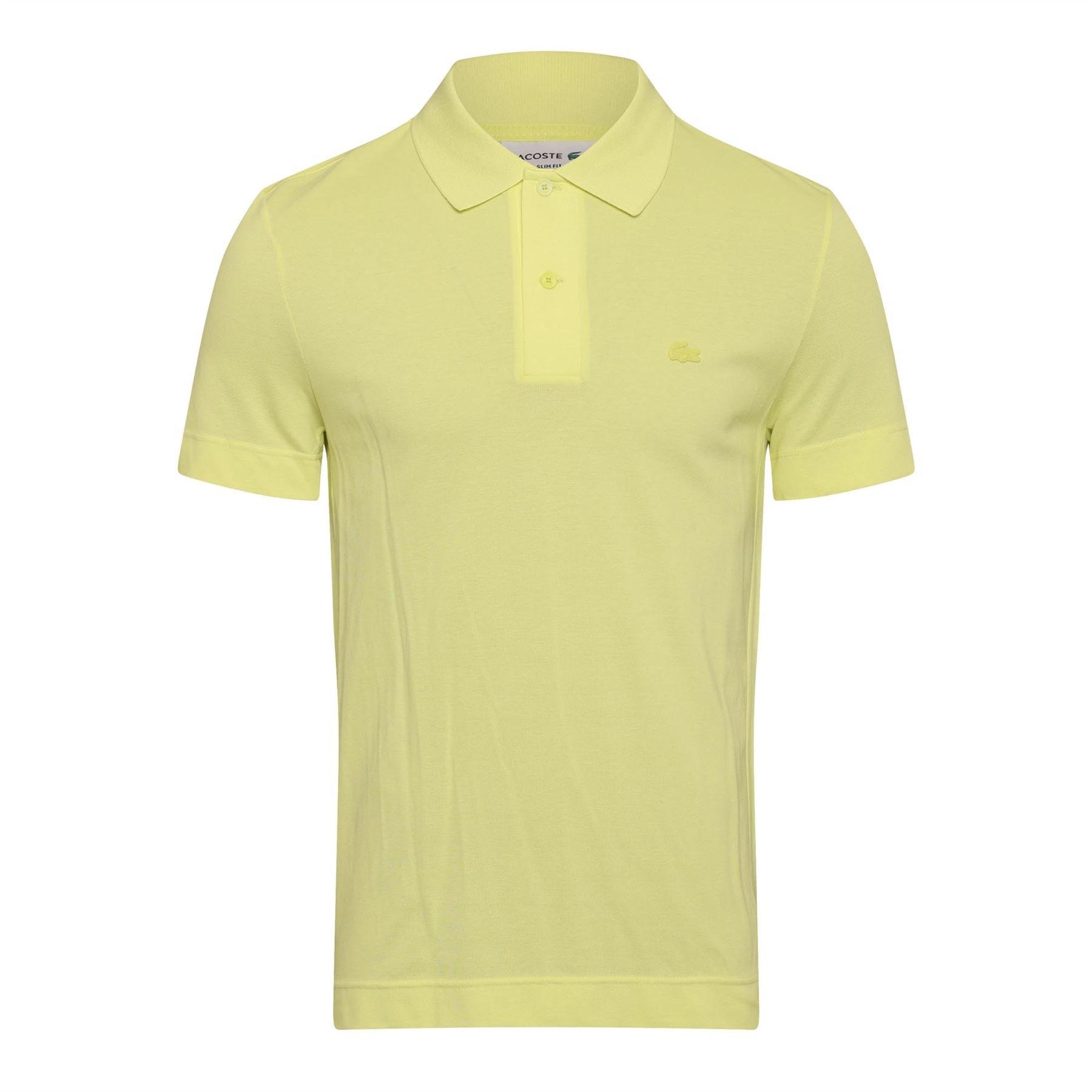 Yellow - Lacoste - Slim-Fit Polo Shirt - 1