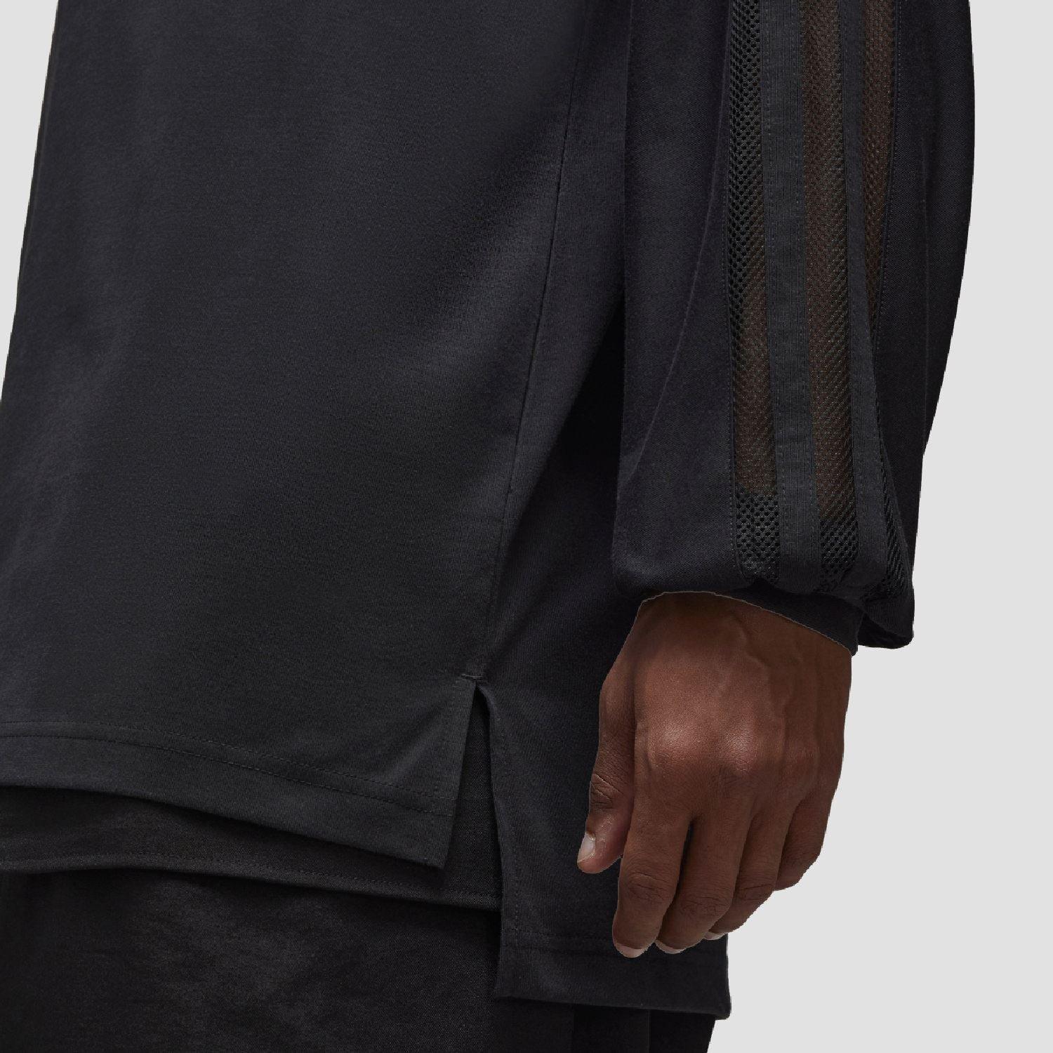 Black - Y3 - Mesh Stripes Long Sleeve T-Shirt - 6