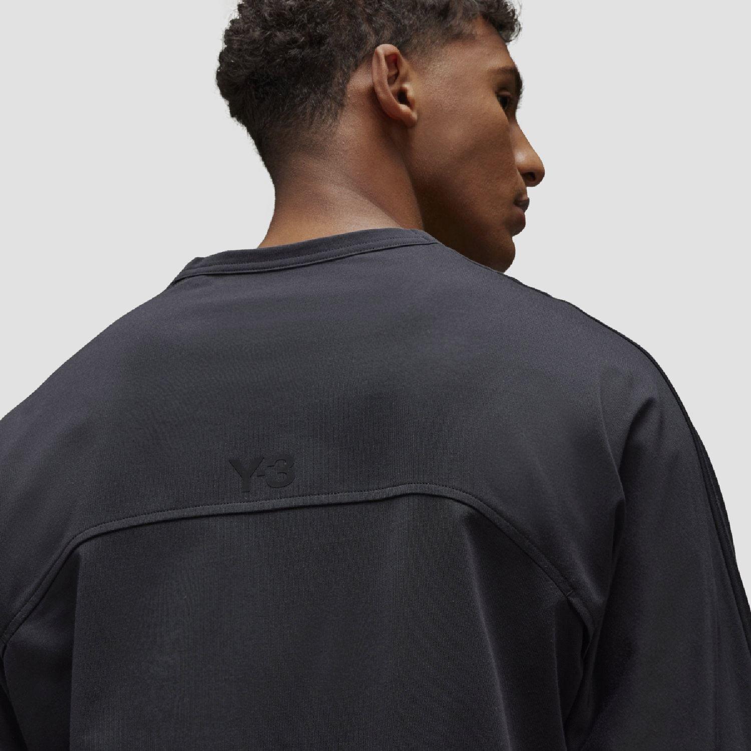 Black - Y3 - Mesh Stripes Long Sleeve T-Shirt - 7