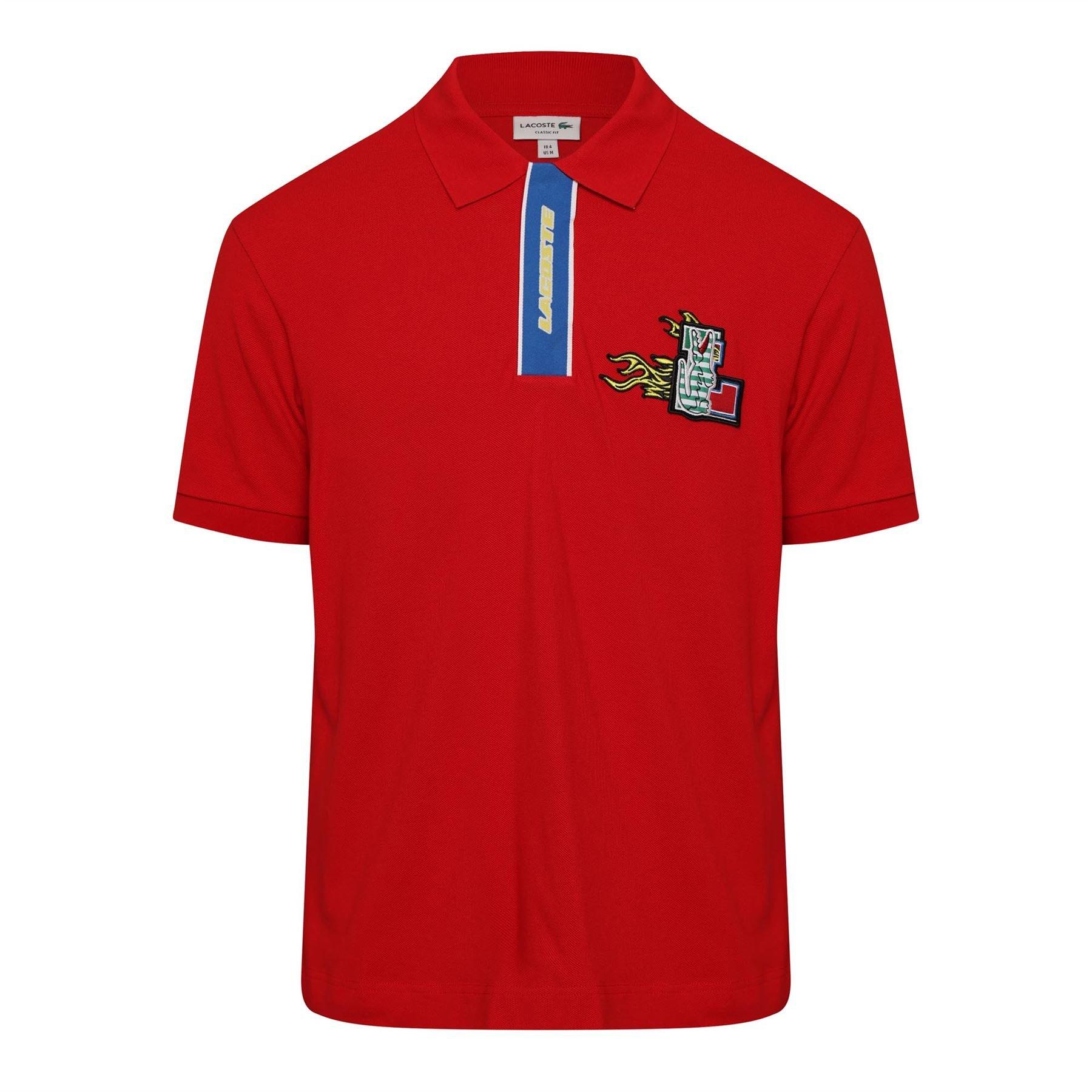 Red - Lacoste - Regular-Fit Polo Shirt - 1