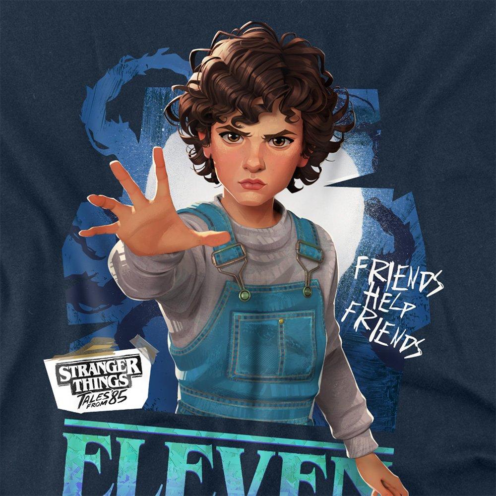 Navy - Stranger Things - Stranger Things Tales From 85 Eleven Long Sleeve T - 2