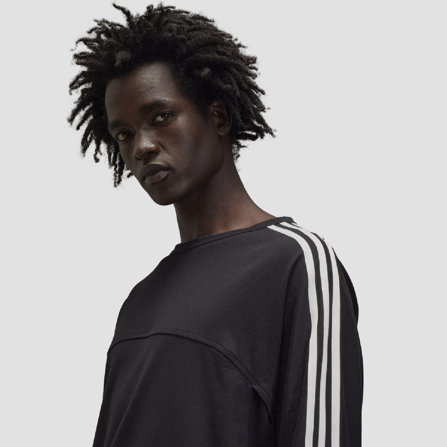 Black - Y3 - 3-Stripes Long Sleeve T-Shirt - 6
