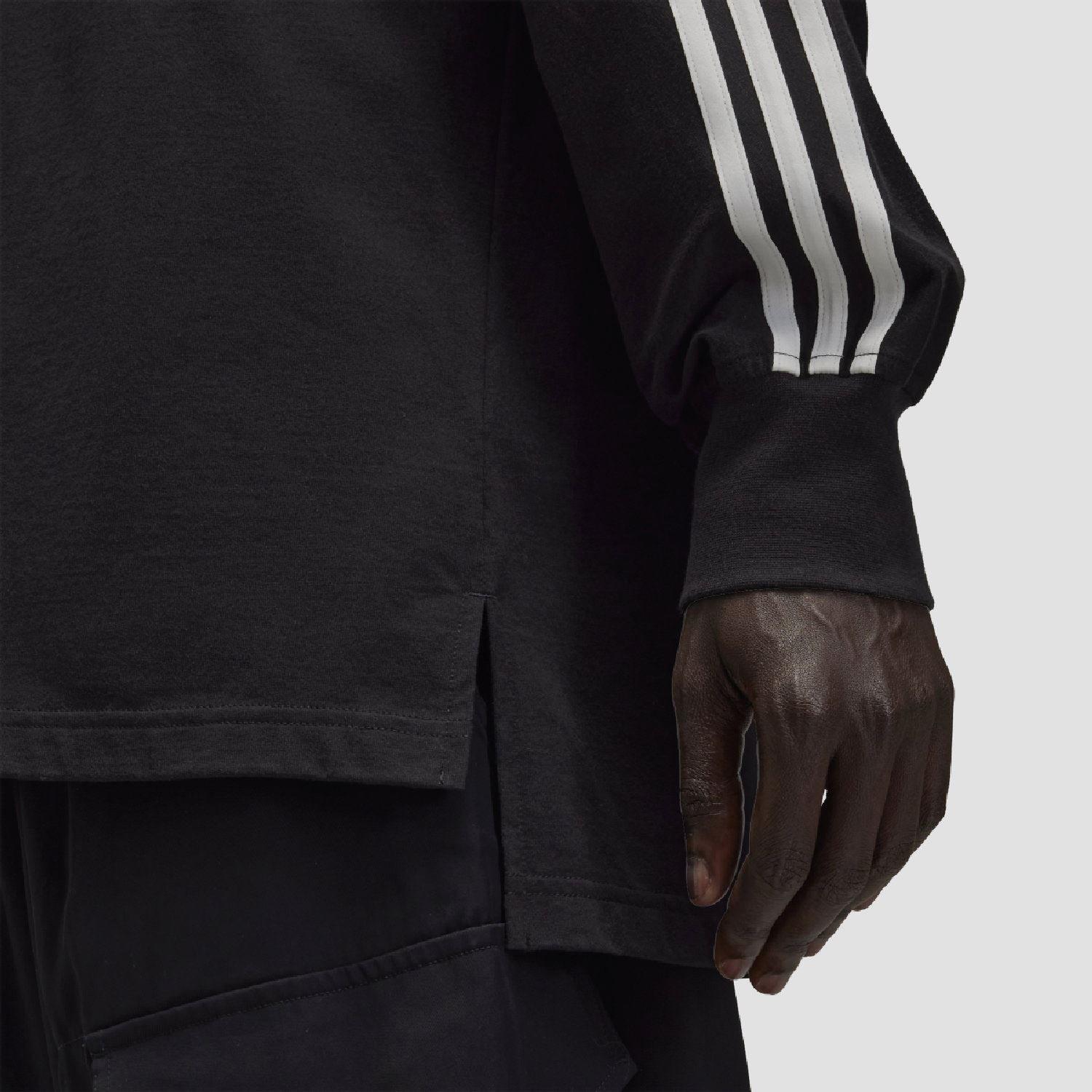 Black - Y3 - 3-Stripes Long Sleeve T-Shirt - 7