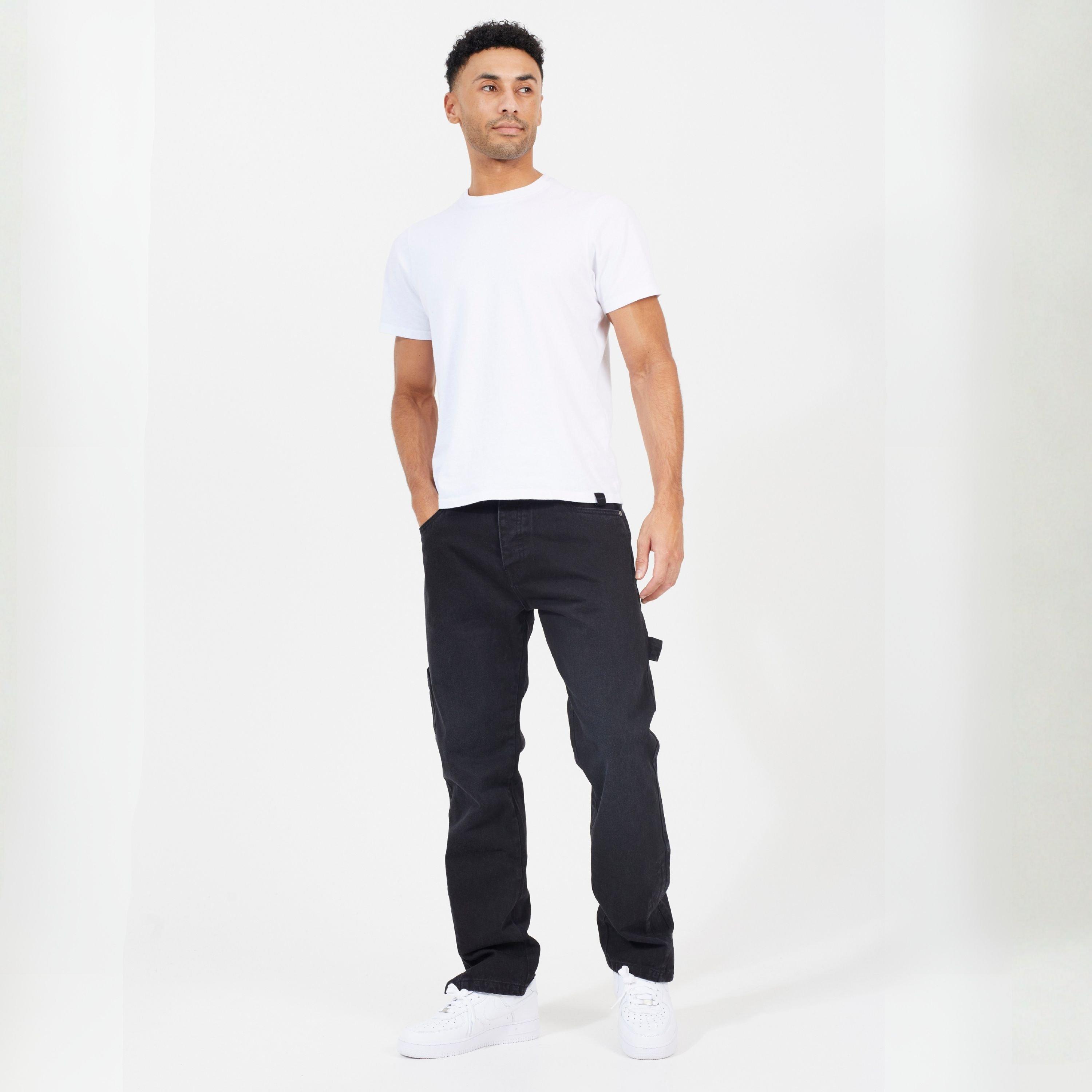 Lavaggio al carbone - Brave Soul - BS Mens Loose Fit Carpenter Jean - 4