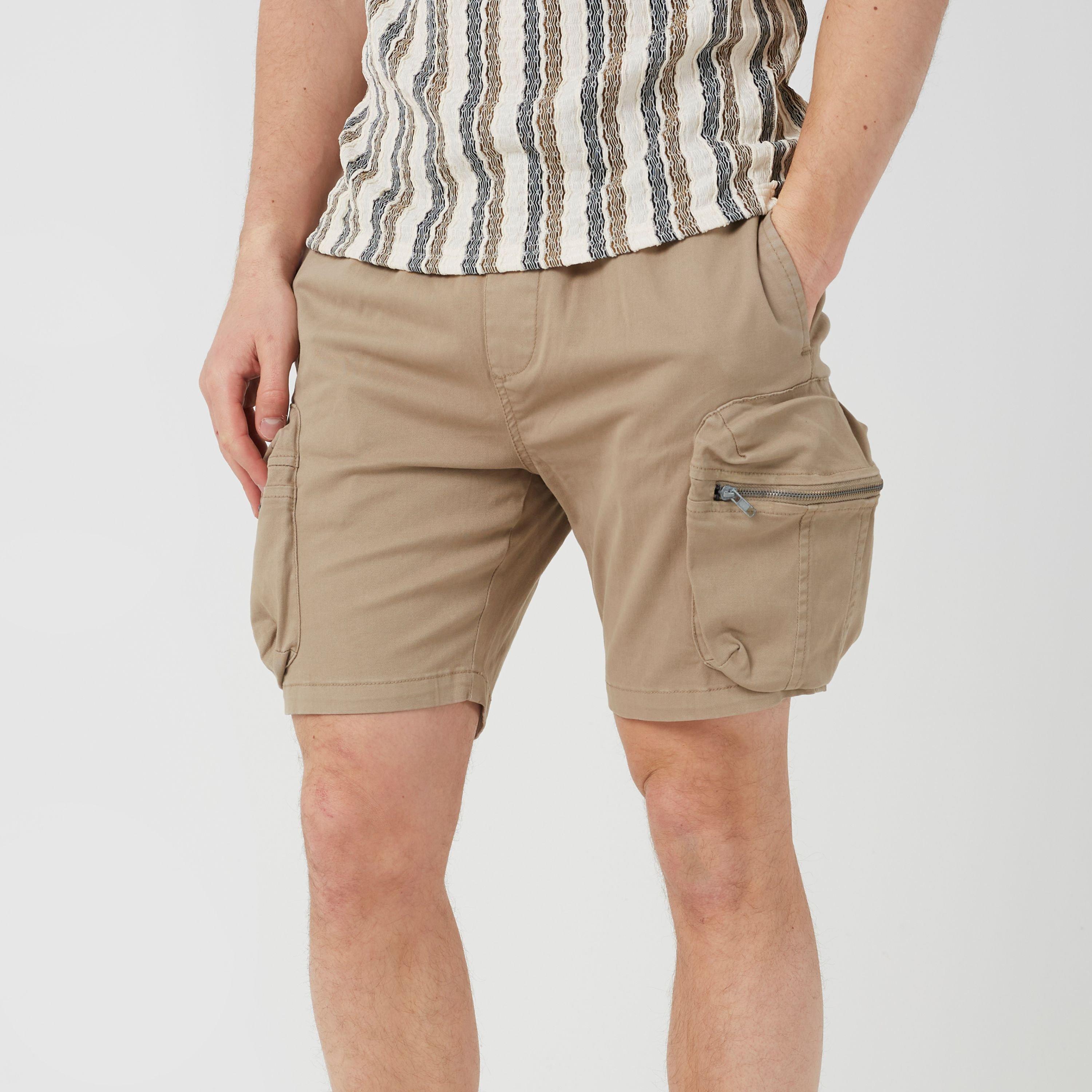 Stone - Brave Soul - Men's Cotton Twill Chino Shorts - 1